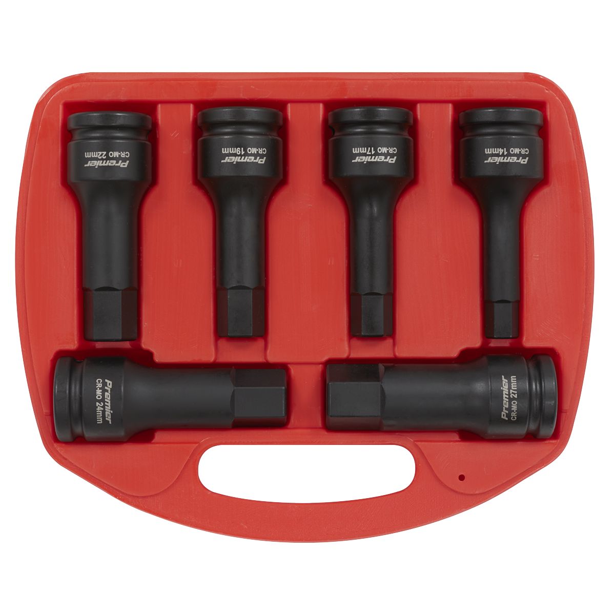 Sealey Premier Hex Impact Socket Bit Set 3/4"Sq Drive 6pc - Image 4