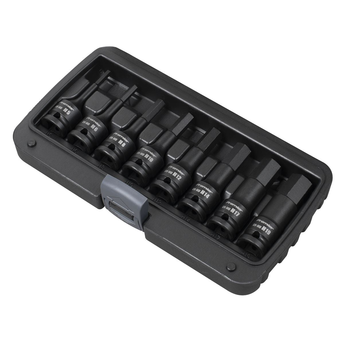 Sealey Premier Hex Impact Socket Bit Set 1/2"Sq Drive 8pc - Image 6