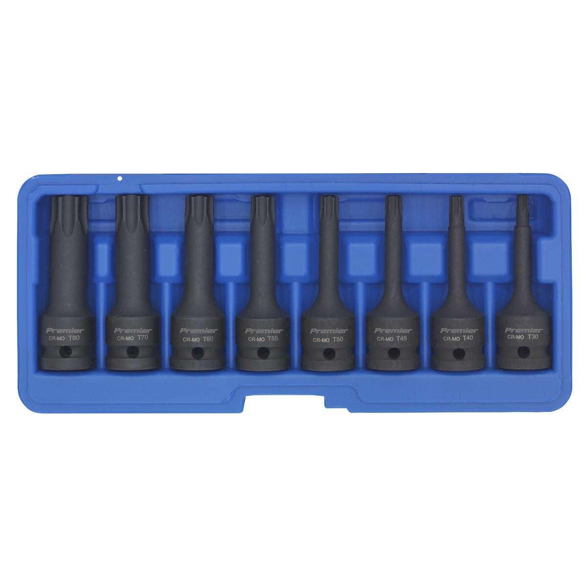 Sealey Premier TRX-Star* Impact Socket Bit Set 1/2"Sq Drive 8pc - Image 5