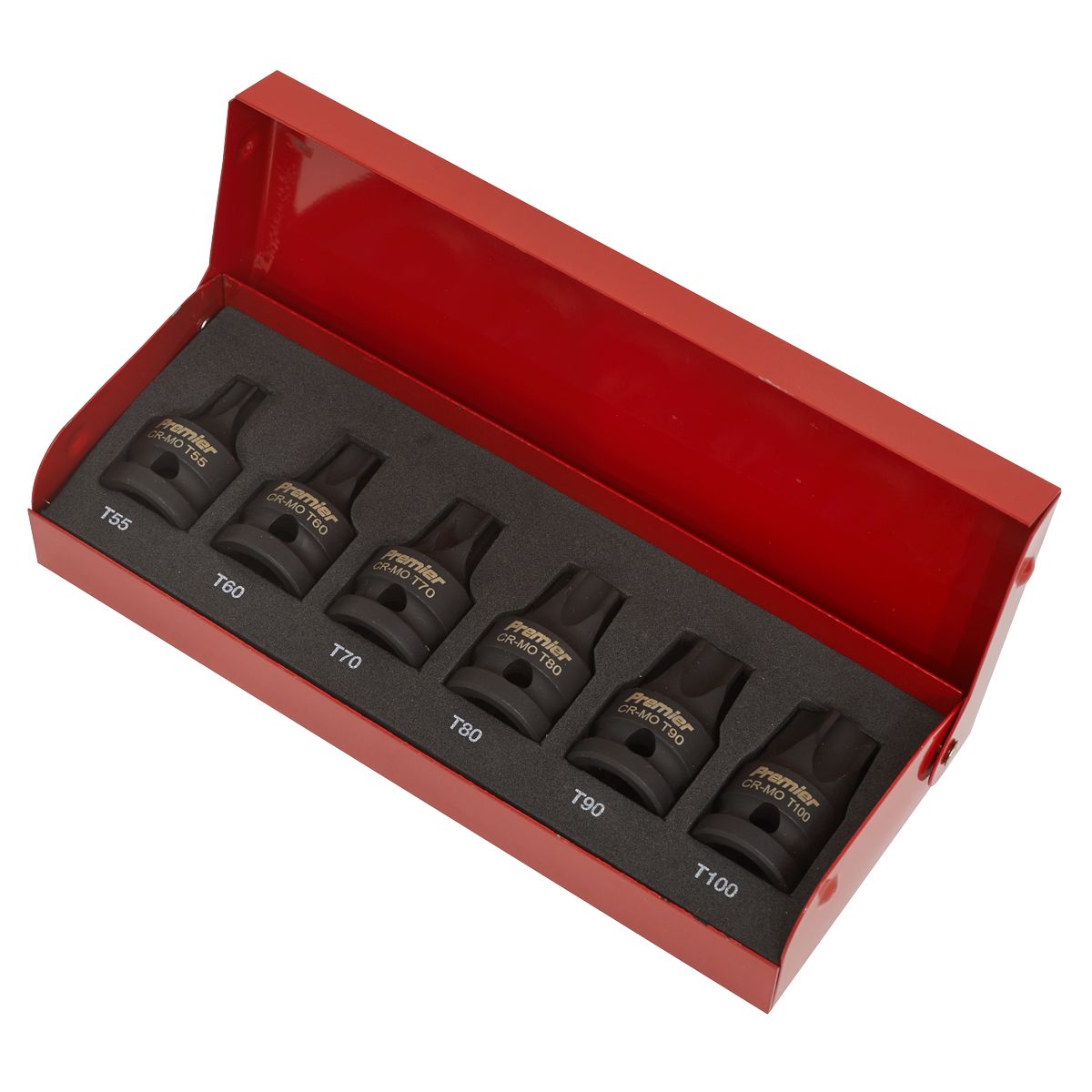 Sealey Premier TRX-Star* Impact Socket Bit Set 1/2"Sq Drive 6pc - Image 3