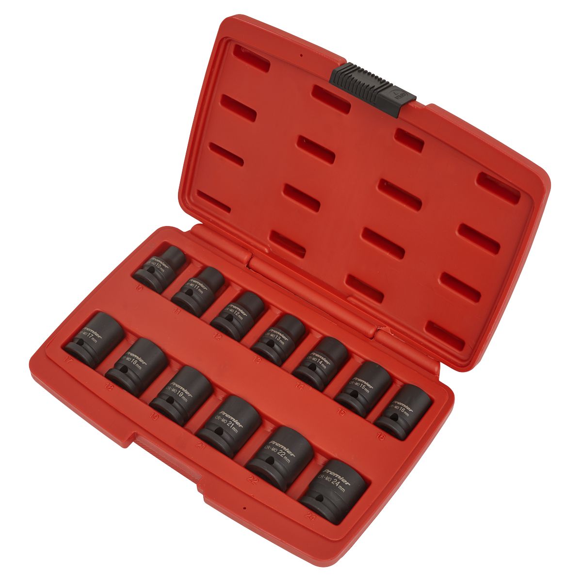 Sealey Premier Impact Socket Set 12-point 1/2"Sq Drive 13pc - Image 2