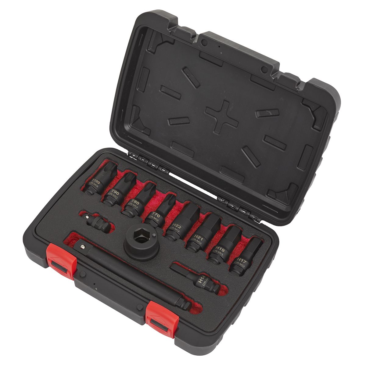 Sealey Premier Impact Socket Bit & Accessories Set 3/4"Sq Drive 12pc - Image 3