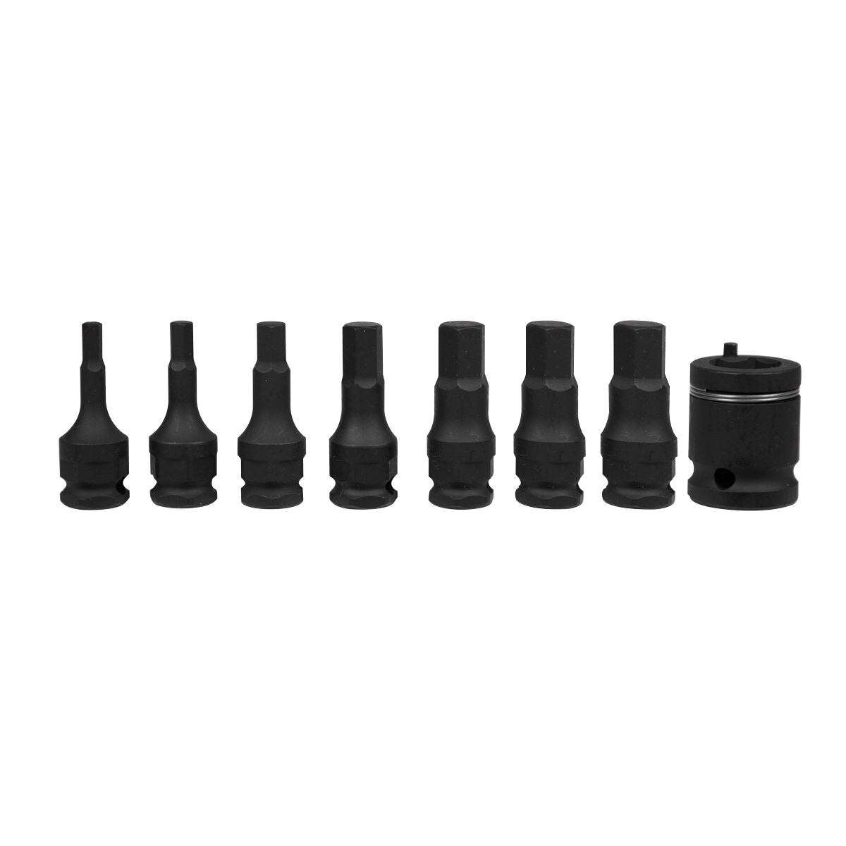 Sealey Premier Hex Impact Socket Bit Set 3/8"Sq Drive 8pc - Image 5