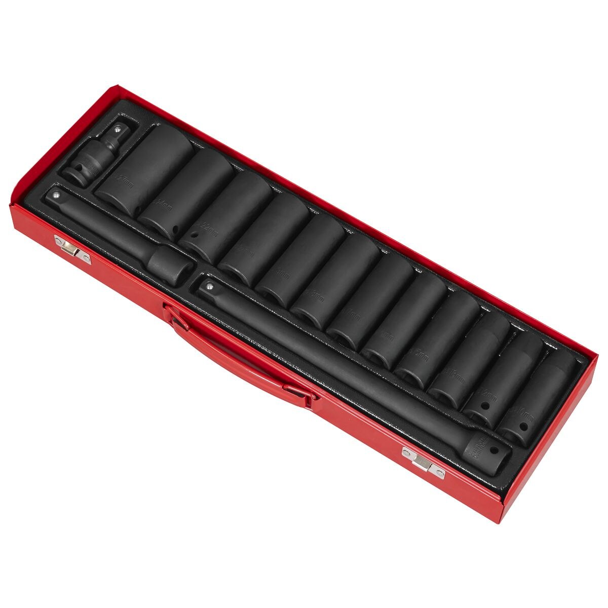 Sealey Impact Socket Set 15pc 1/2"Sq Drive Deep Metric - Image 10
