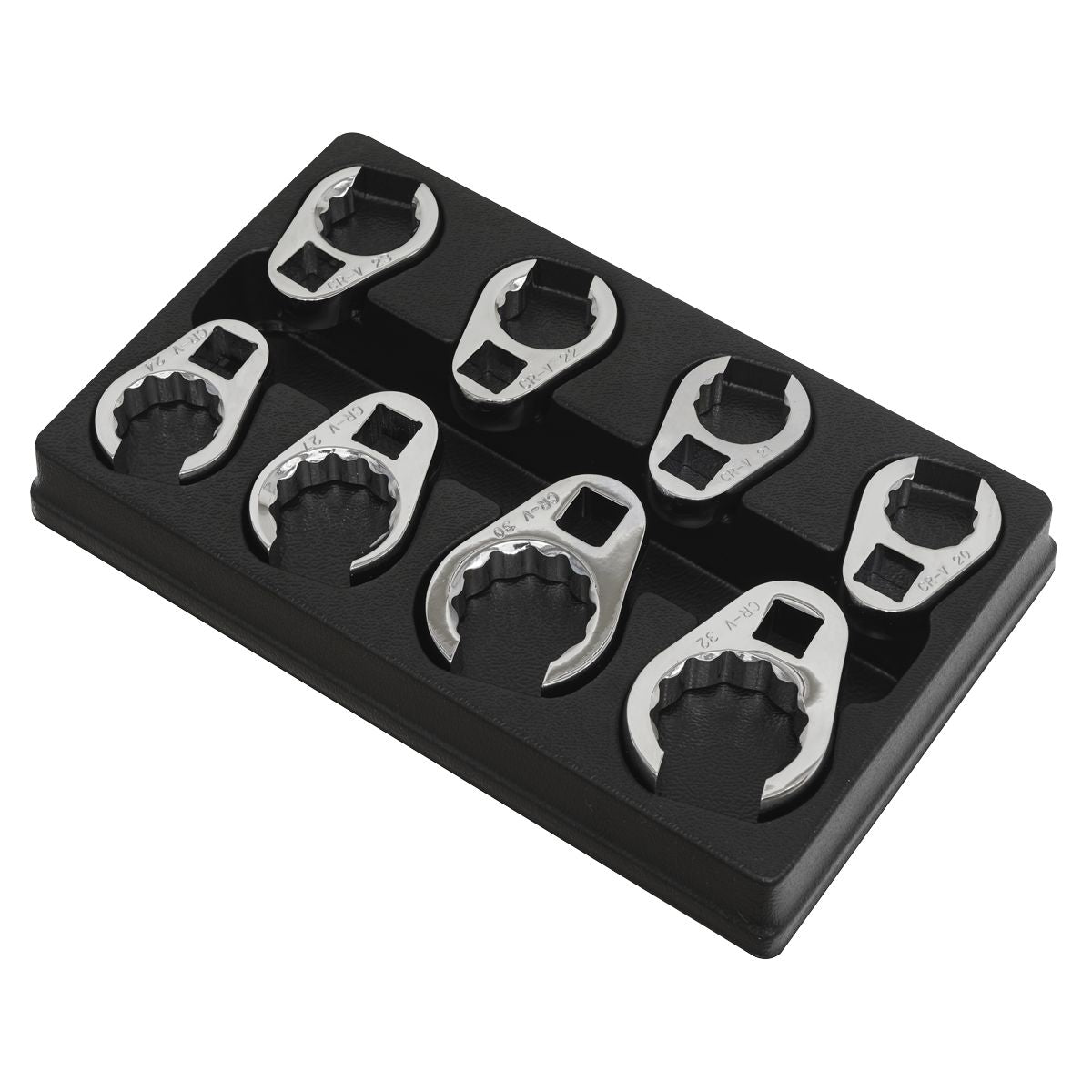 Sealey Premier Crow's Foot Spanner Set 1/2"Sq Drive 8pc - Image 5