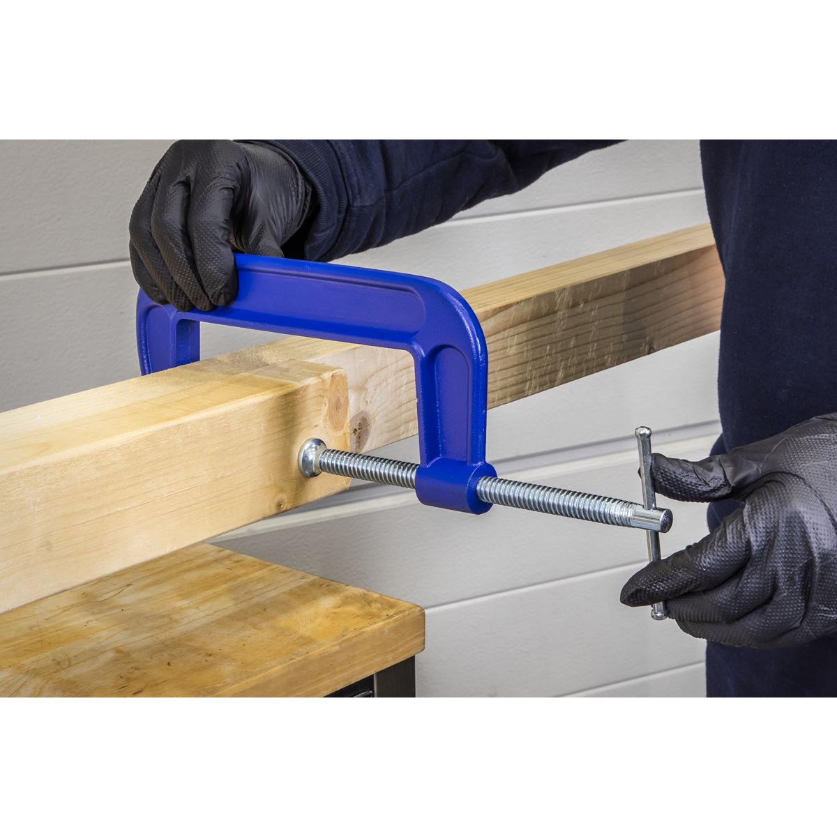 Sealey G-Clamp Set 150mm & 200mm 4pc - Image 4