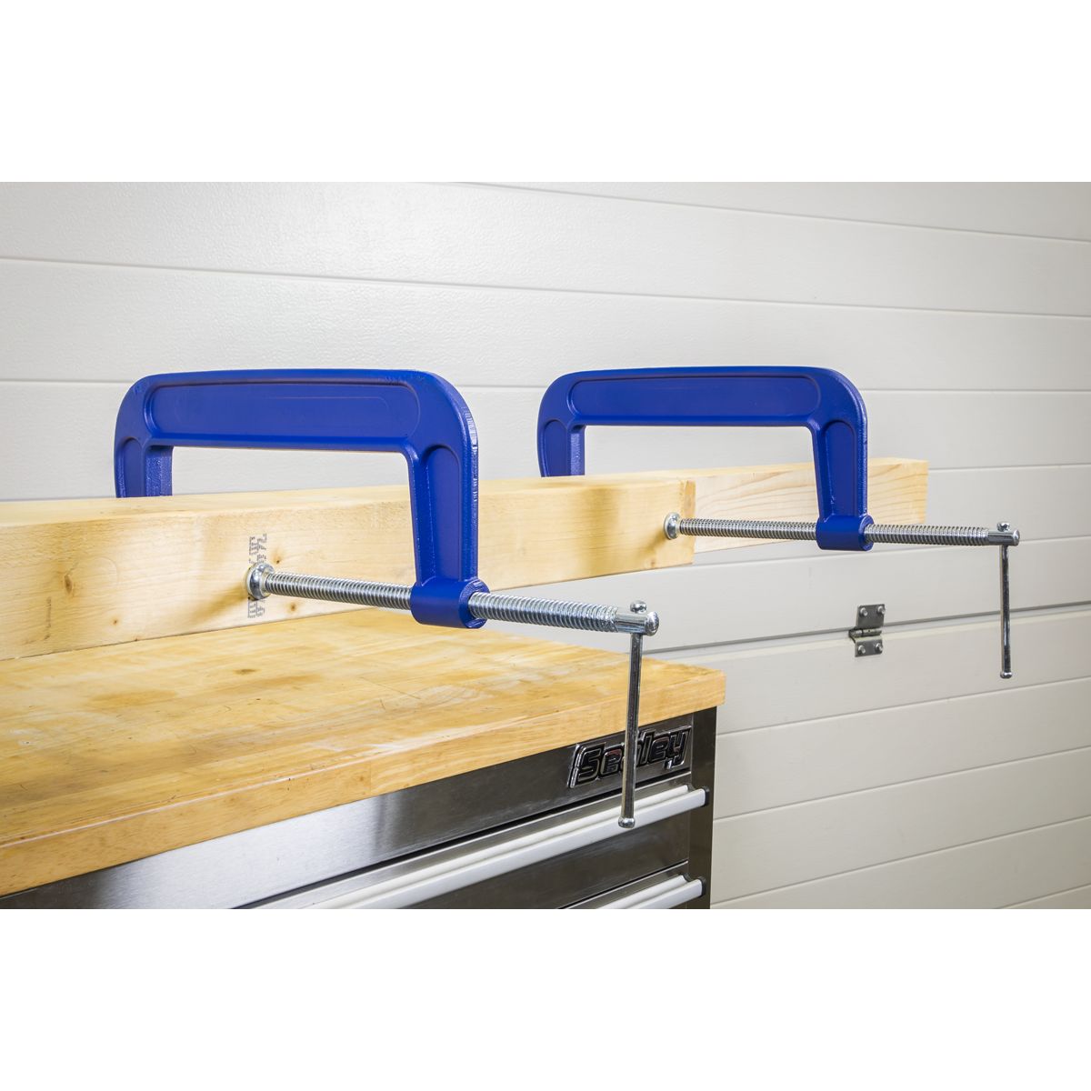Sealey G-Clamp Set 200mm 4pc - Image 3