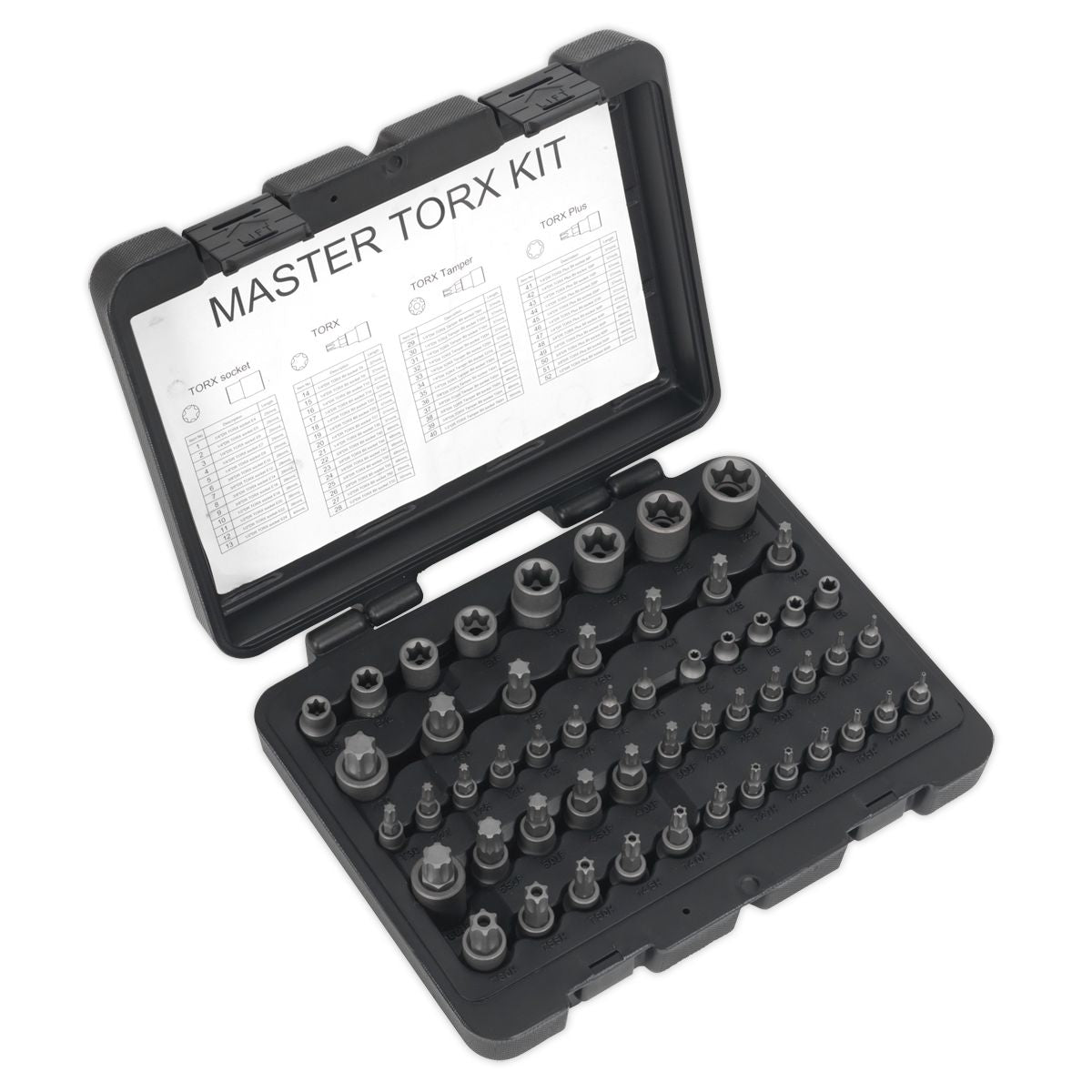 Sealey Premier TRX-Star* Master Socket Set 52pc 1/4", 3/8" & 1/2"Sq Drive 52pc - Image 1