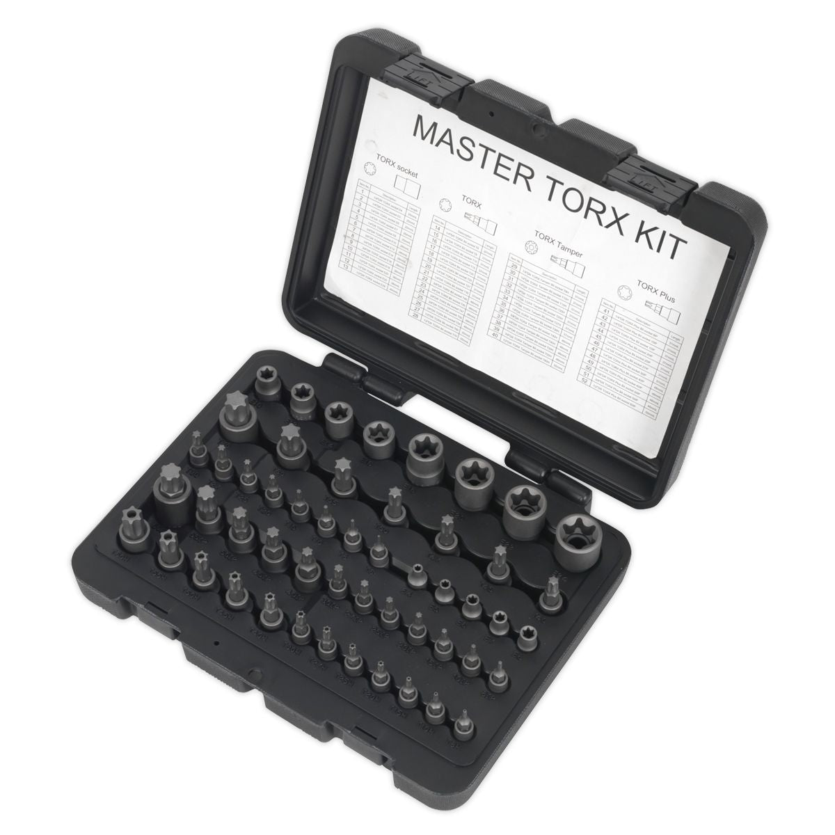 Sealey Premier TRX-Star* Master Socket Set 52pc 1/4", 3/8" & 1/2"Sq Drive 52pc - Image 2