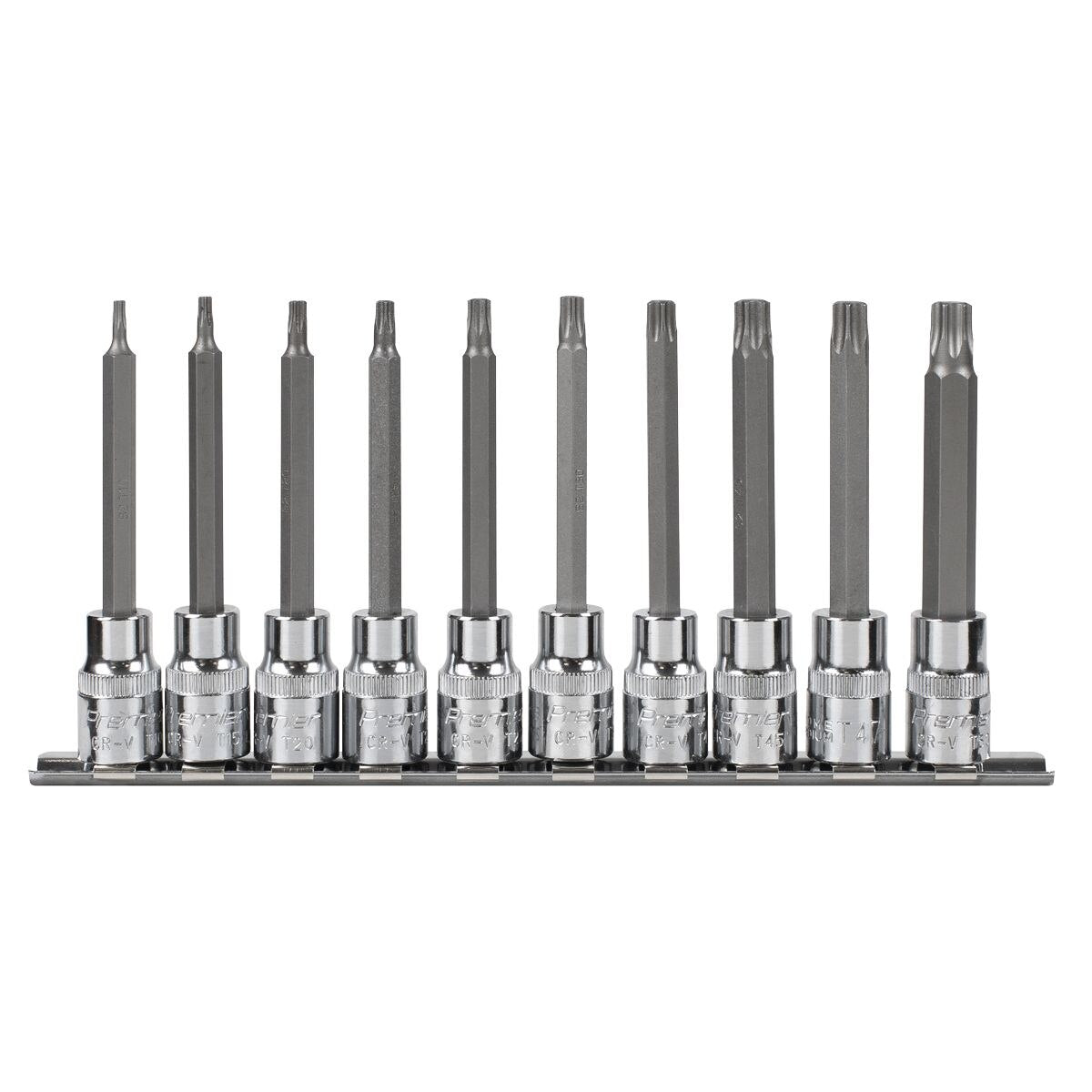 Sealey Premier TRX-Star* Socket Bit Set 3/8"Sq Drive 95mm 10pc - Image 4