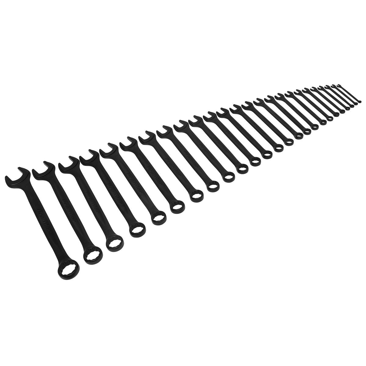 Sealey Premier Black Combination Spanner Set 25pc - Image 1