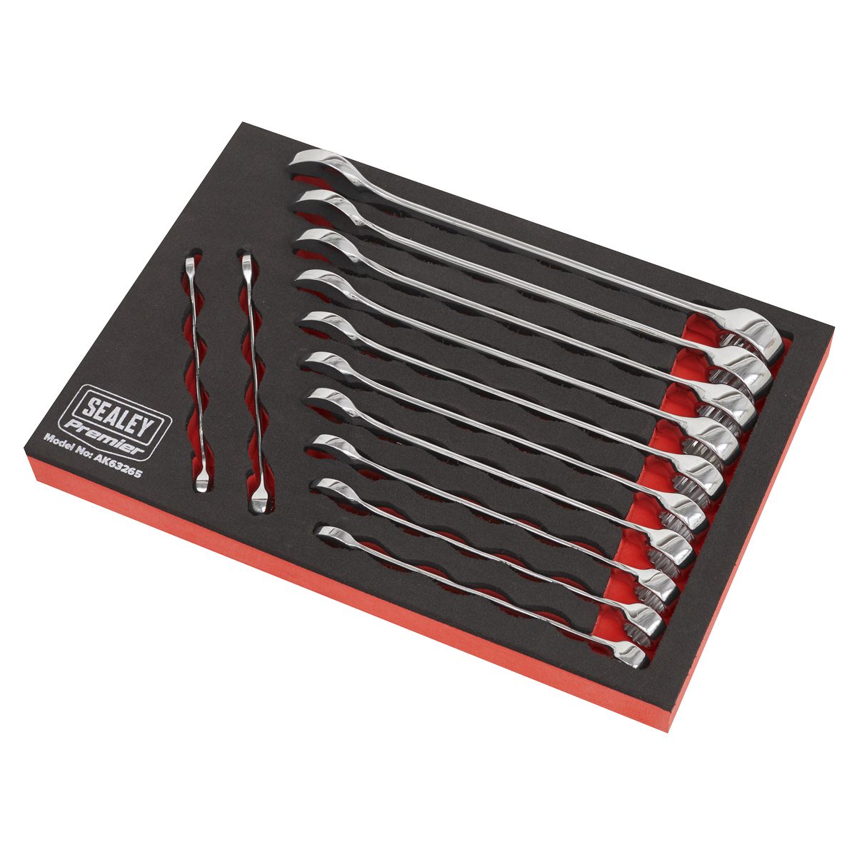 Sealey Premier Combination Spanner Set 12pc - Image 6