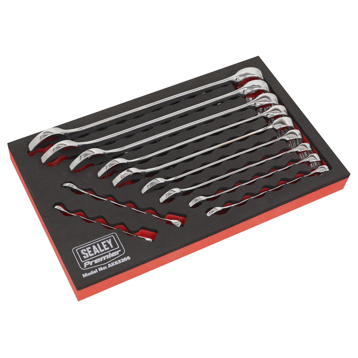 Sealey Premier Imperial Combination Spanner Set 11pc - Image 1