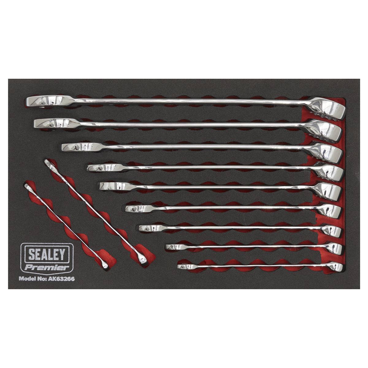 Sealey Premier Imperial Combination Spanner Set 11pc - Image 4