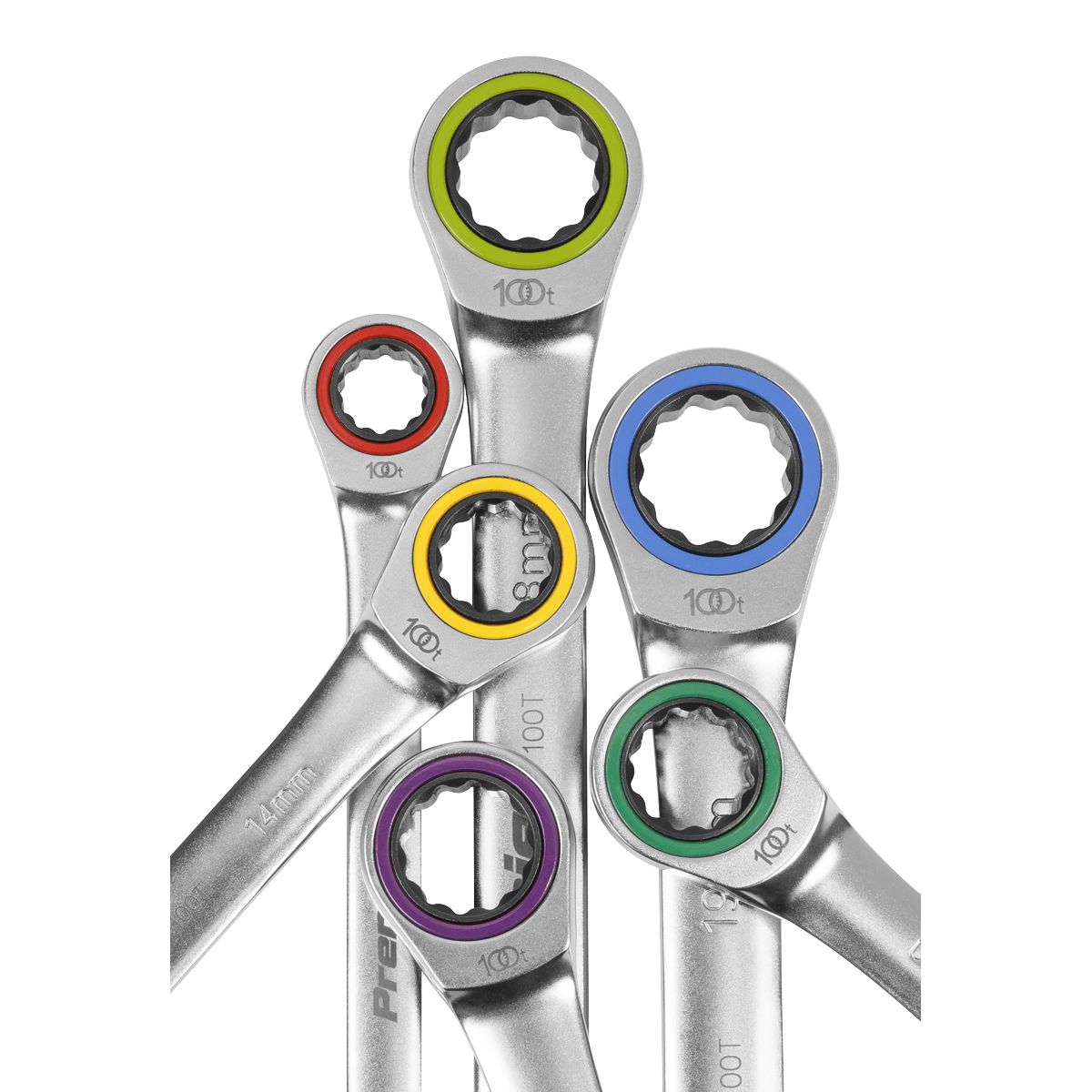 Sealey Premier Platinum Combination Ratchet Spanner Set 12pc - Image 5
