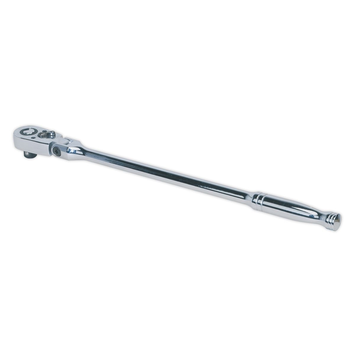 Sealey Premier Pear-Head Ratchet Wrench with Flexi-Head & Flip Reverse 1/2"Sq Drive 445mm - Image 1