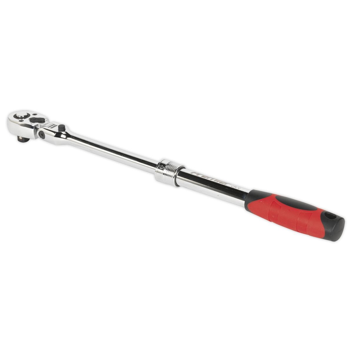Sealey Premier Locking Flexi-Head Extendable Ratchet Wrench 1/2"Sq Drive - Image 3