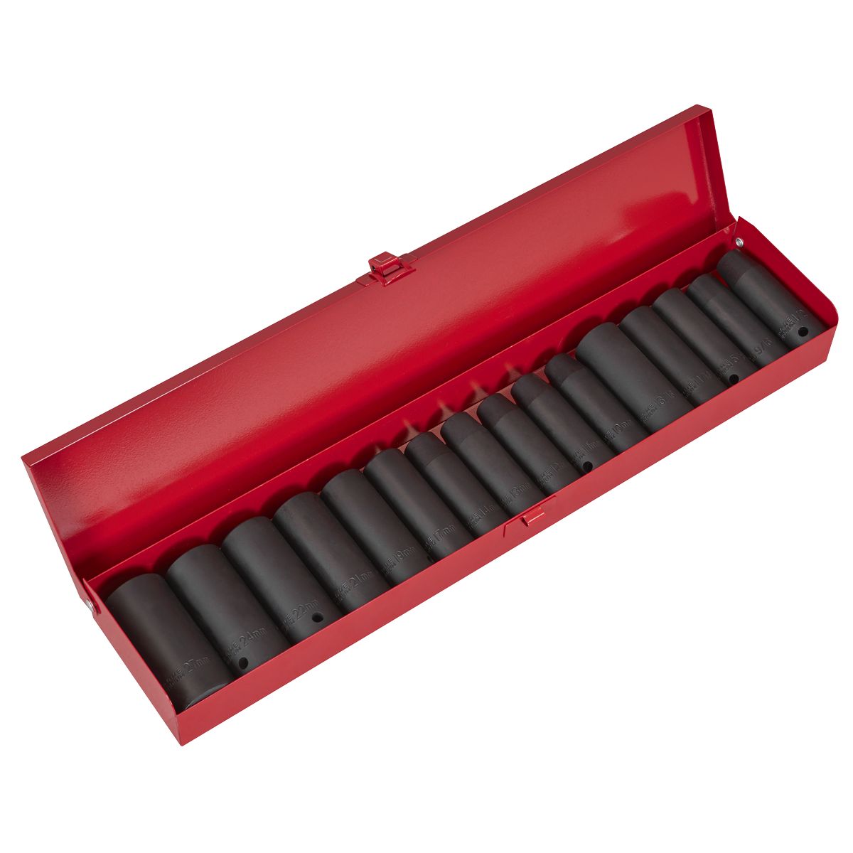 Sealey Premier Metric/Imperial Deep Impact Socket Set 1/2"Sq Drive 16pc - Image 3