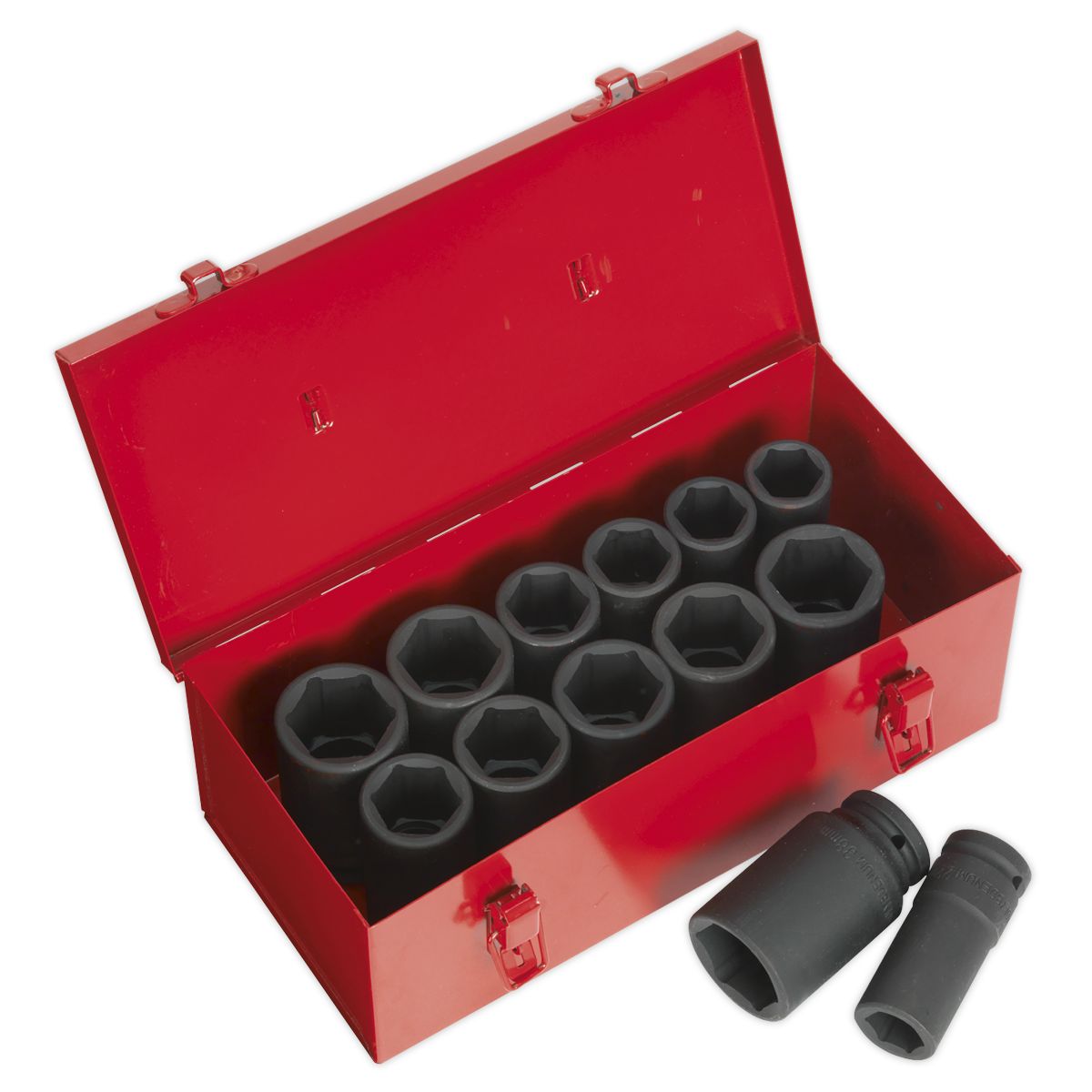 Sealey Premier Metric/Imperial Deep Impact Socket Set 3/4"Sq Drive 13pc - Image 1