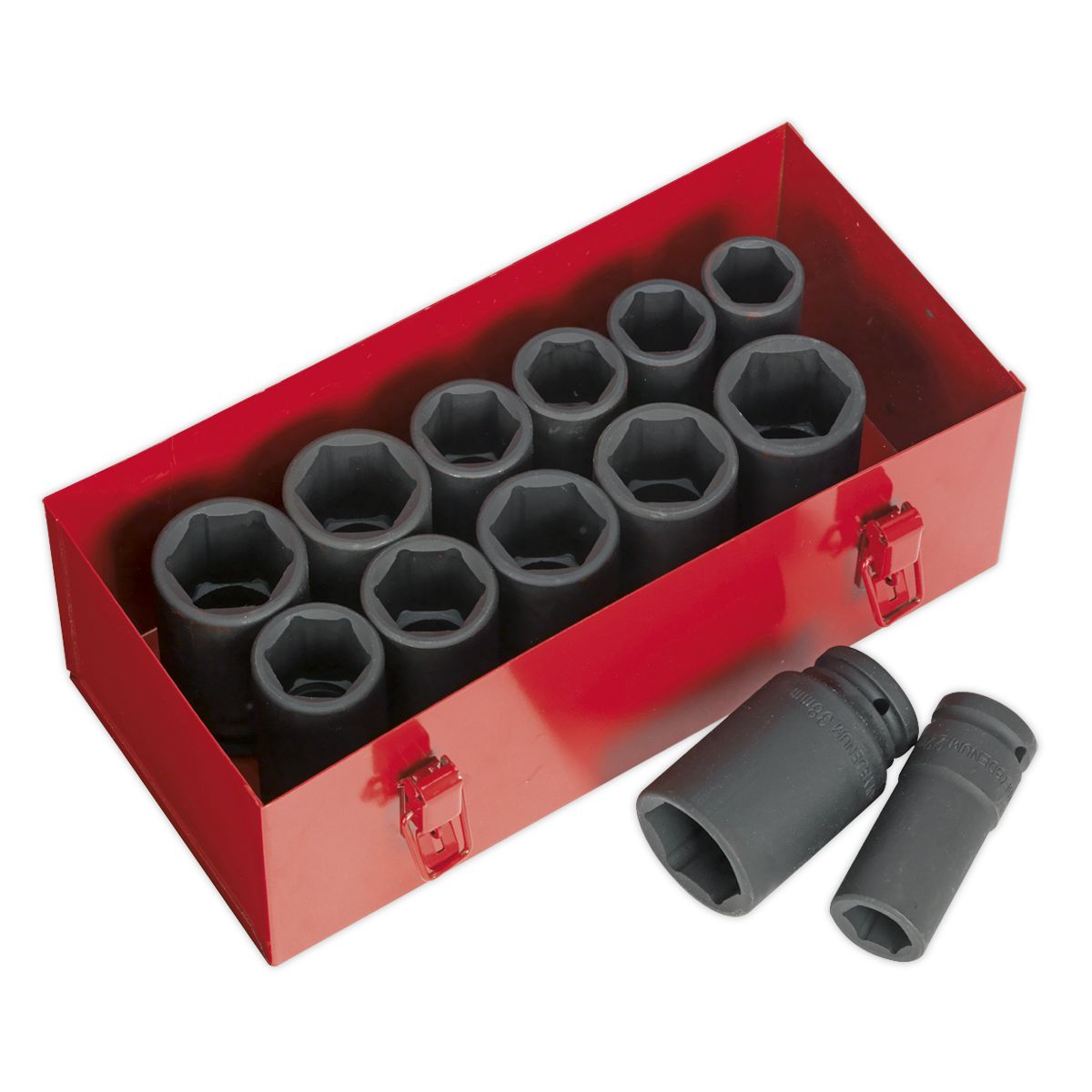 Sealey Premier Metric/Imperial Deep Impact Socket Set 3/4"Sq Drive 13pc - Image 4