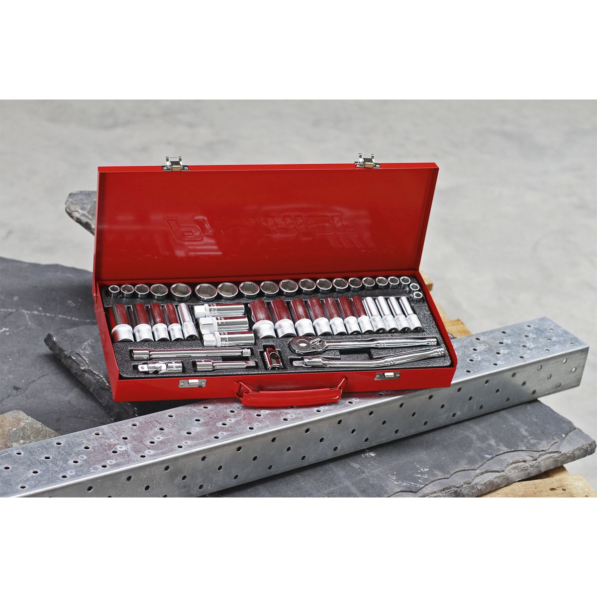 Sealey Premier Metric/Imperial Socket Set 3/8"Sq Drive 45pc - Image 7
