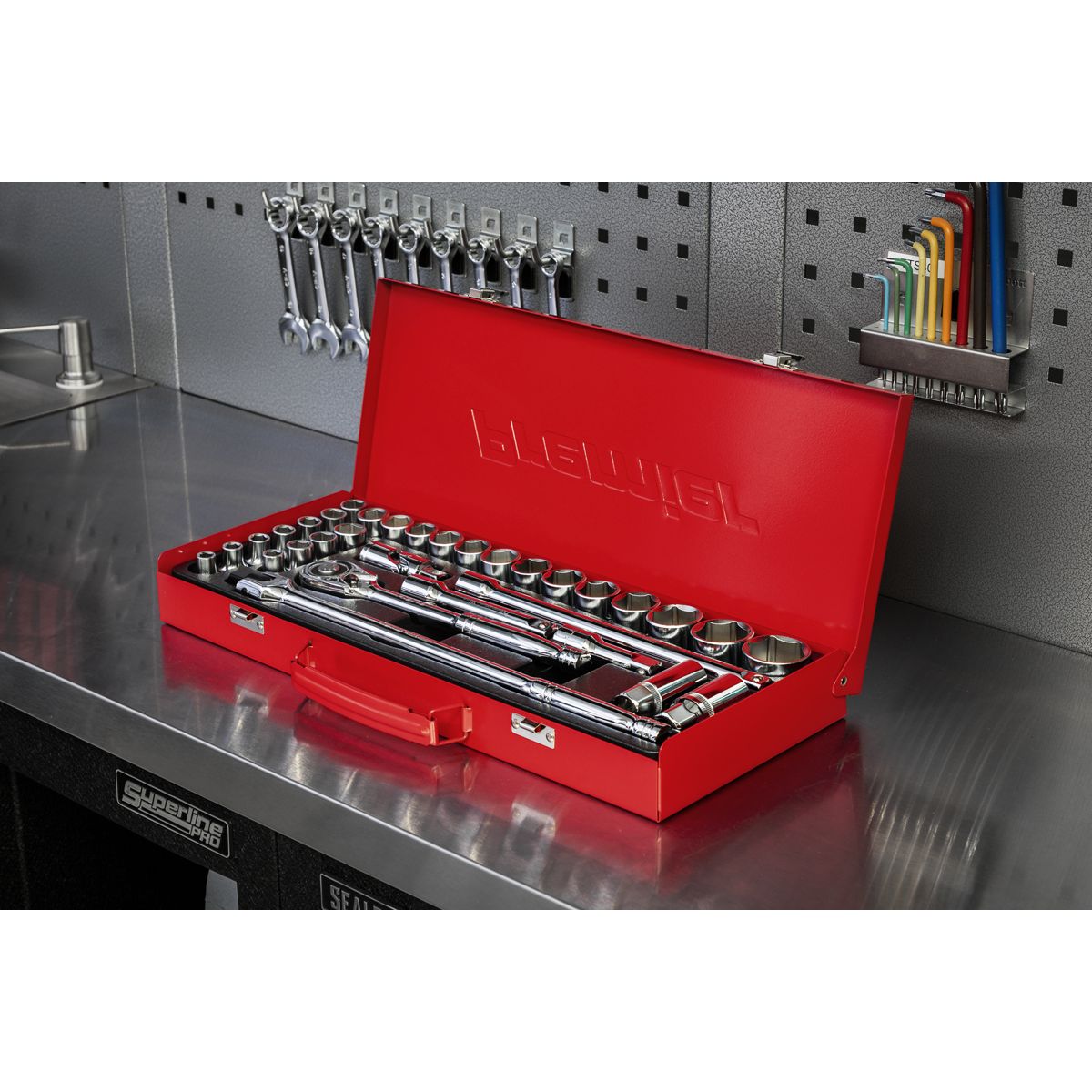 Sealey Premier Metric/Imperial Socket Set 1/2"Sq Drive 32pc - Image 5