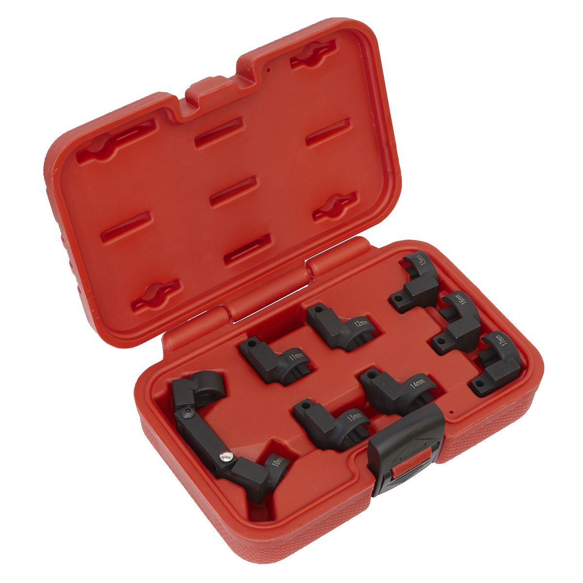Sealey Injector Pipe Socket Set 3/8"Sq Drive 9pc - Image 1