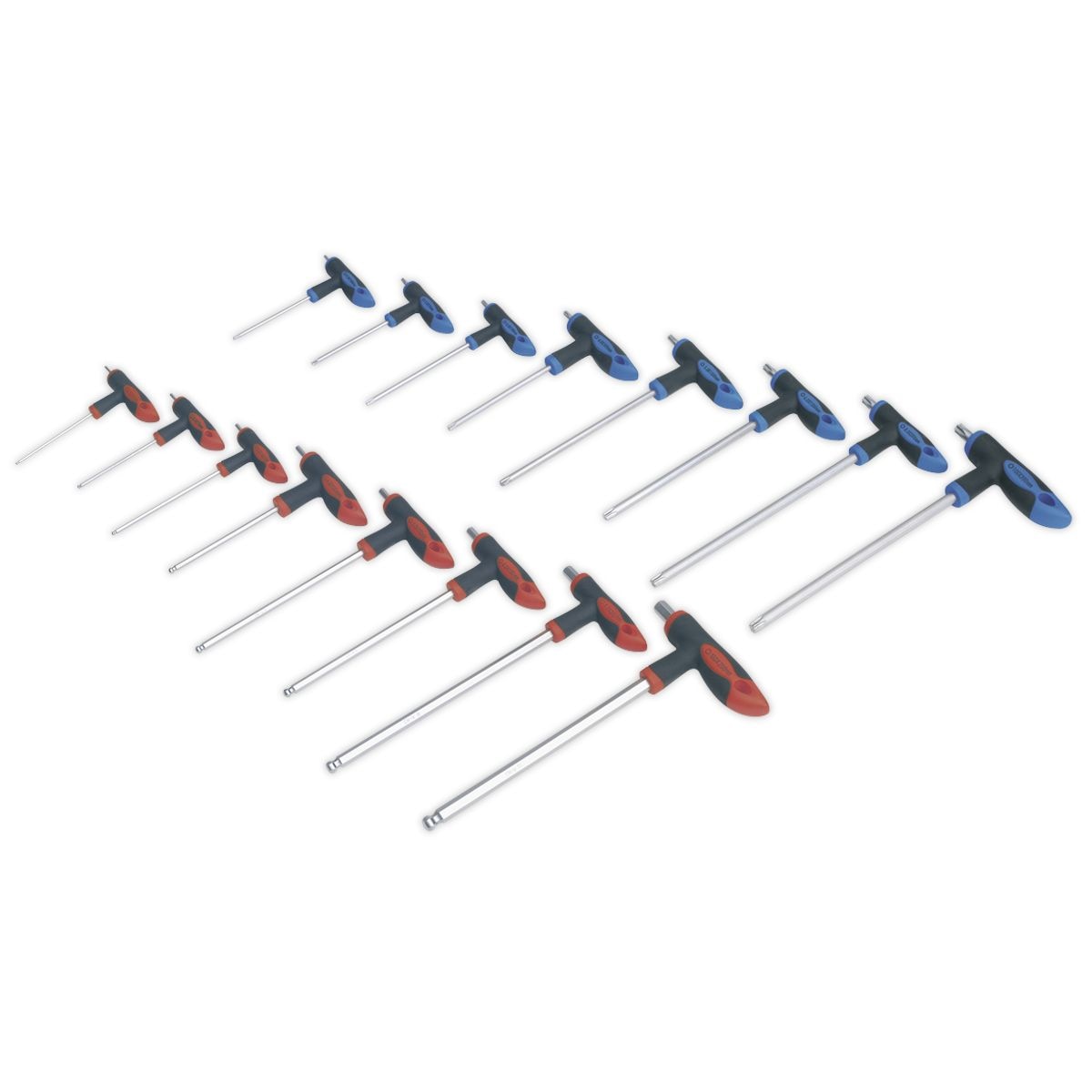 Sealey Premier T-Handle TRX-Star* & Hex Key Set 16pc - Image 1
