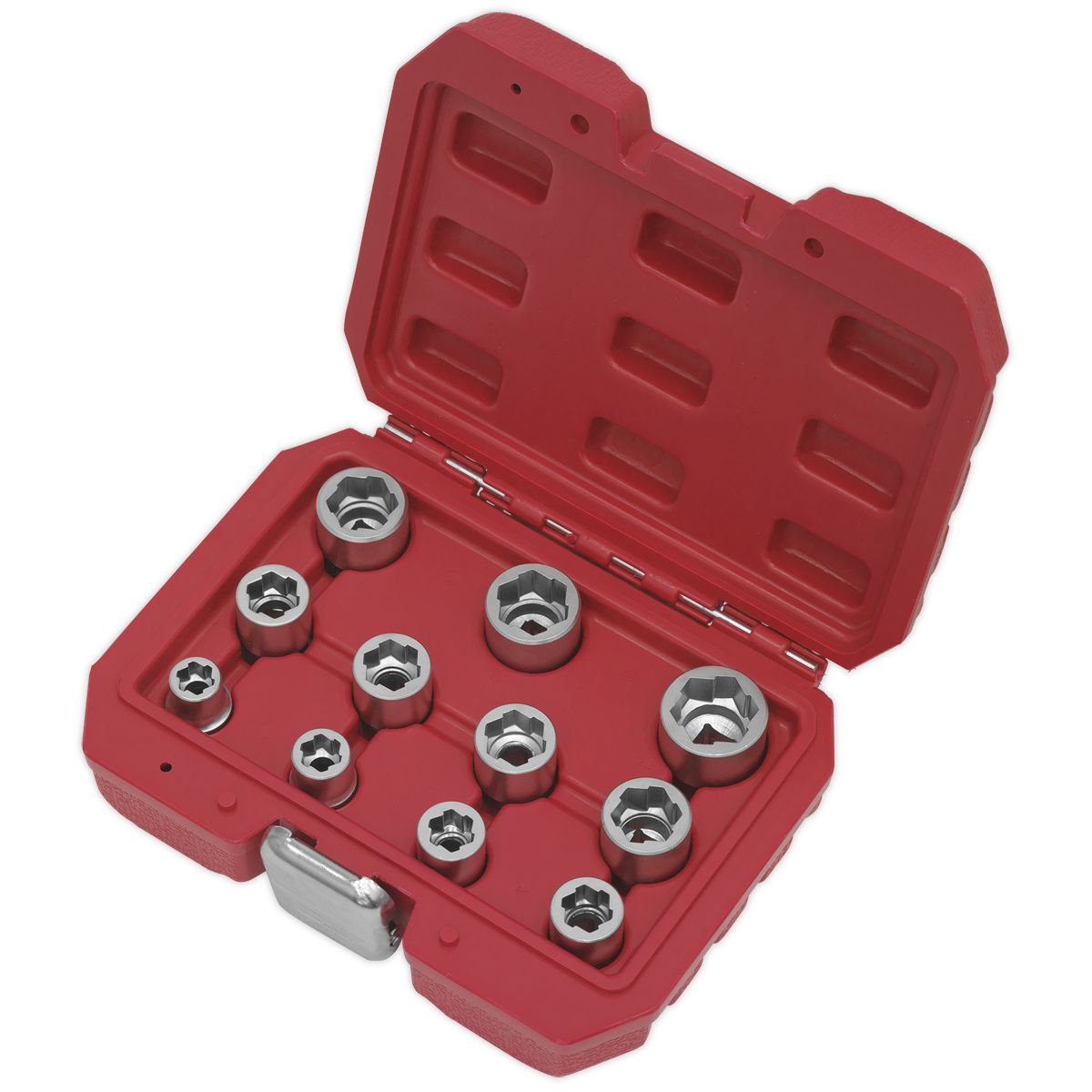 Sealey Premier Bolt Extractor Socket Set 3/8"Sq Drive 11pc - Image 2