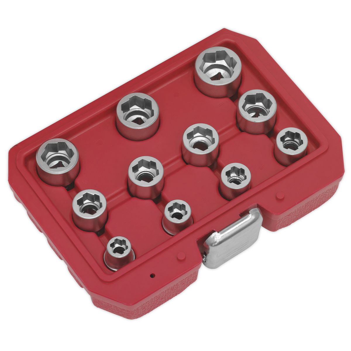Sealey Premier Bolt Extractor Socket Set 3/8"Sq Drive 11pc - Image 4