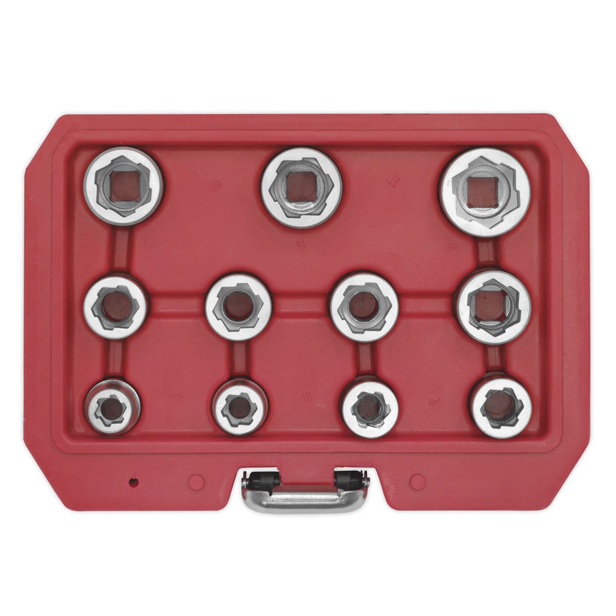 Sealey Premier Bolt Extractor Socket Set 3/8"Sq Drive 11pc - Image 6