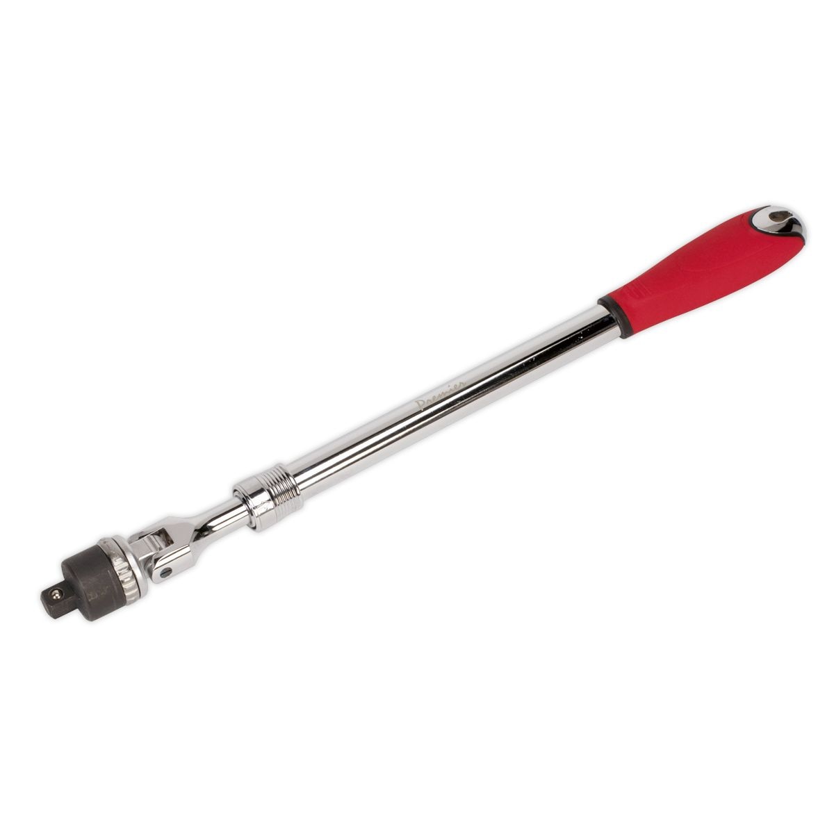 Sealey Premier Extendable Ratcheting Breaker Bar 1/2"Sq Drive - Image 1