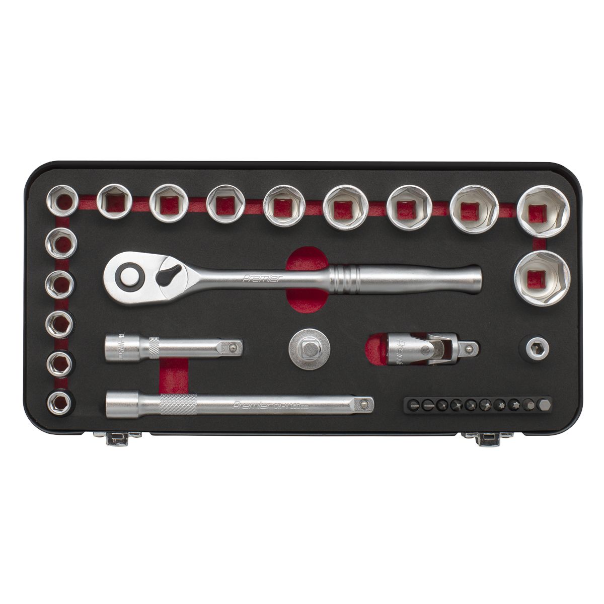 Sealey Premier Platinum Socket Set 3/8"Sq Drive 31pc - Image 4
