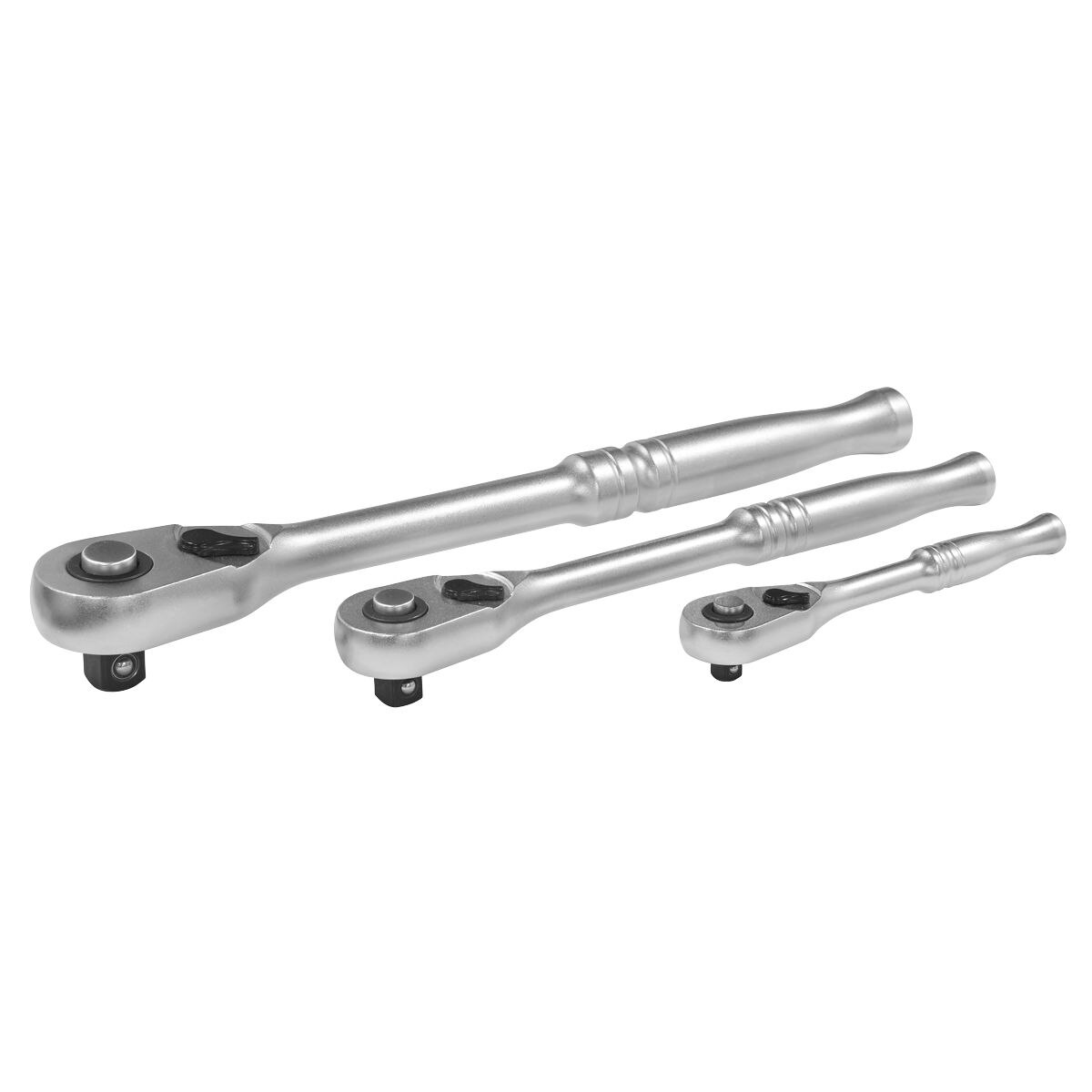Sealey Premier Platinum Pear-Head Ratchet Wrench Set with Flip Reverse 3pc - Image 4