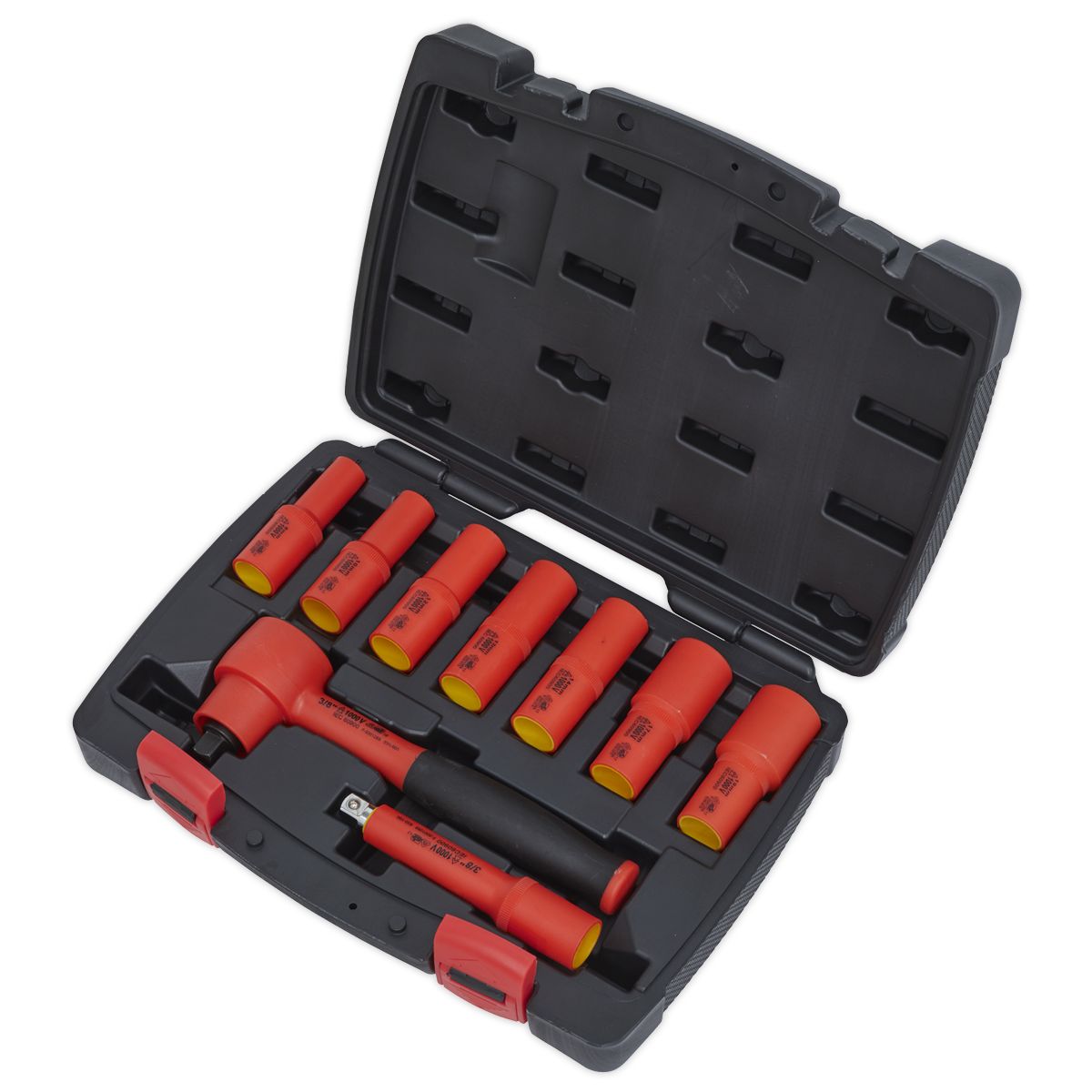Sealey Premier Insulated Socket Set 3/8"Sq Drive 9pc - VDE Approved - Image 4