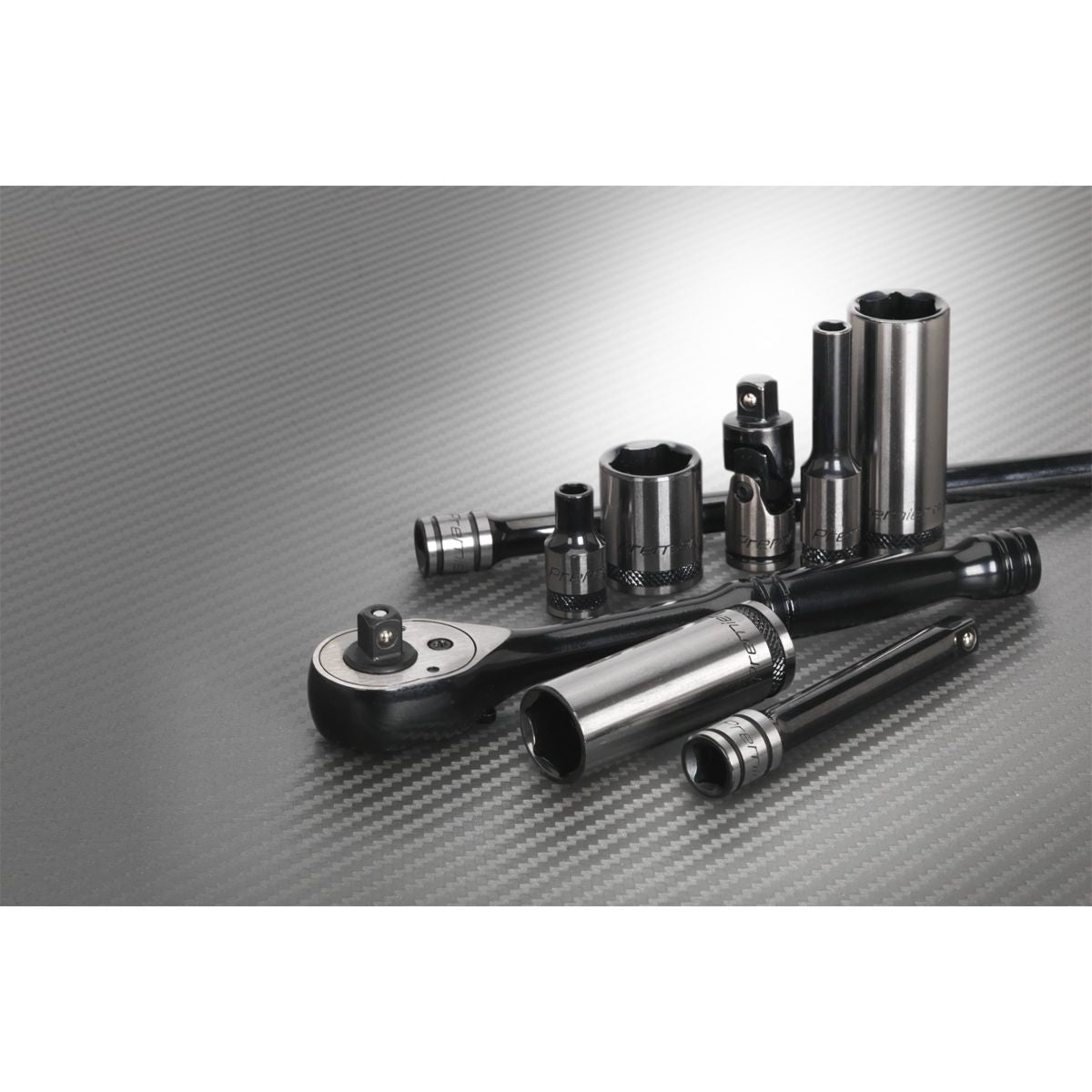 Sealey Premier Black Socket Set 1/4"Sq Drive 32pc - Image 3