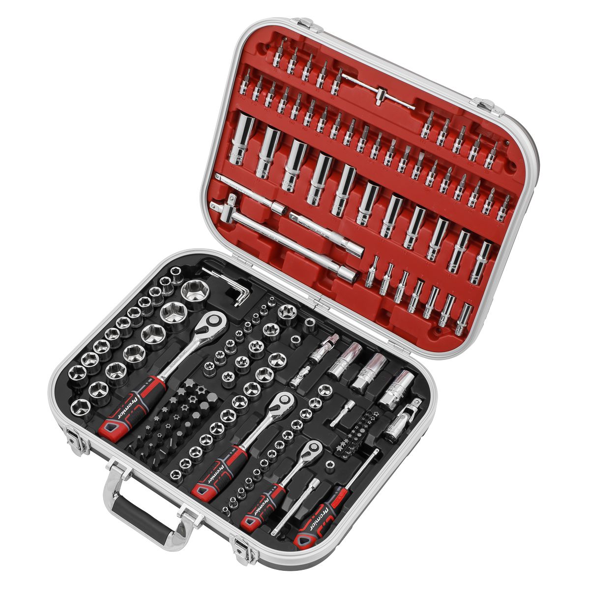 Sealey Premier Socket Set 1/4", 3/8" & 1/2"Sq Drive 172pc - Image 3