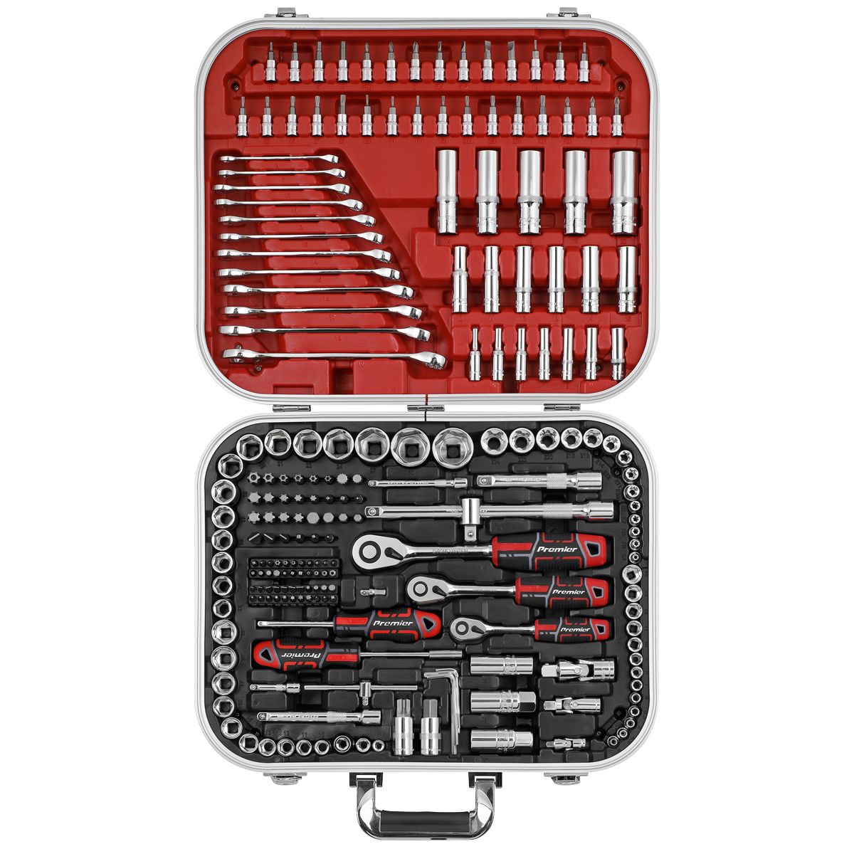 Sealey Premier Socket Set 1/4", 3/8" & 1/2"Sq Drive 216pc - Image 4