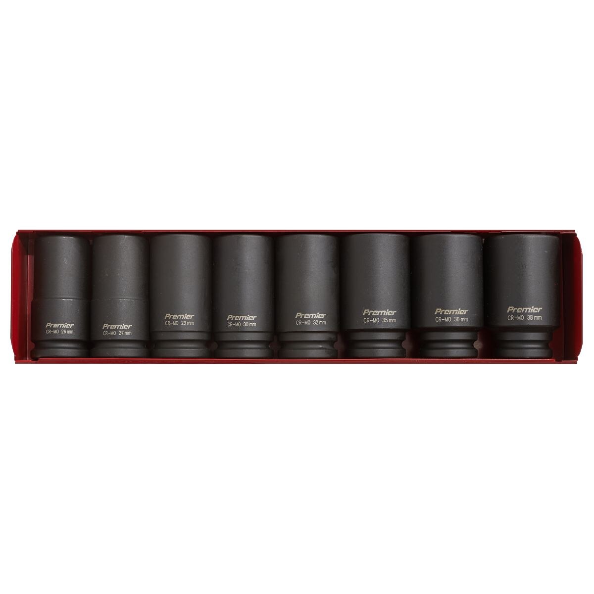 Sealey Premier Deep Impact Socket Set 3/4"Sq Drive 8pc - Image 3