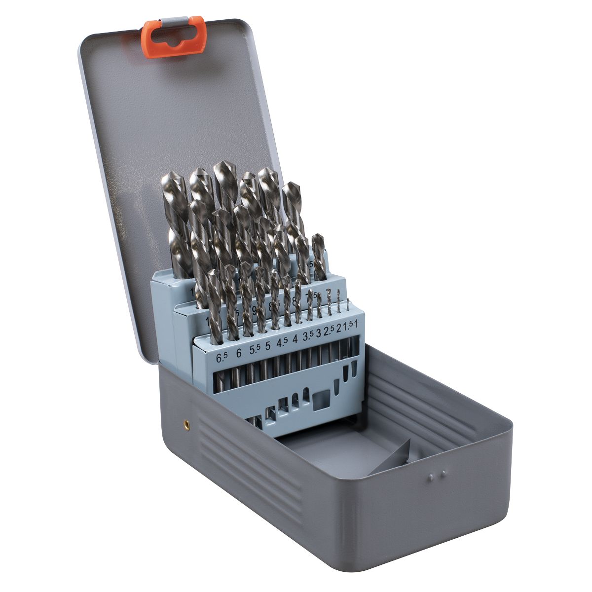 Sealey Left-Hand Spiral Drill Bit Set 25pc - Image 1