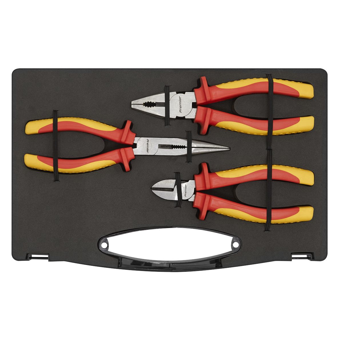 Sealey Premier Pliers Set 3pc - VDE Approved - Image 2