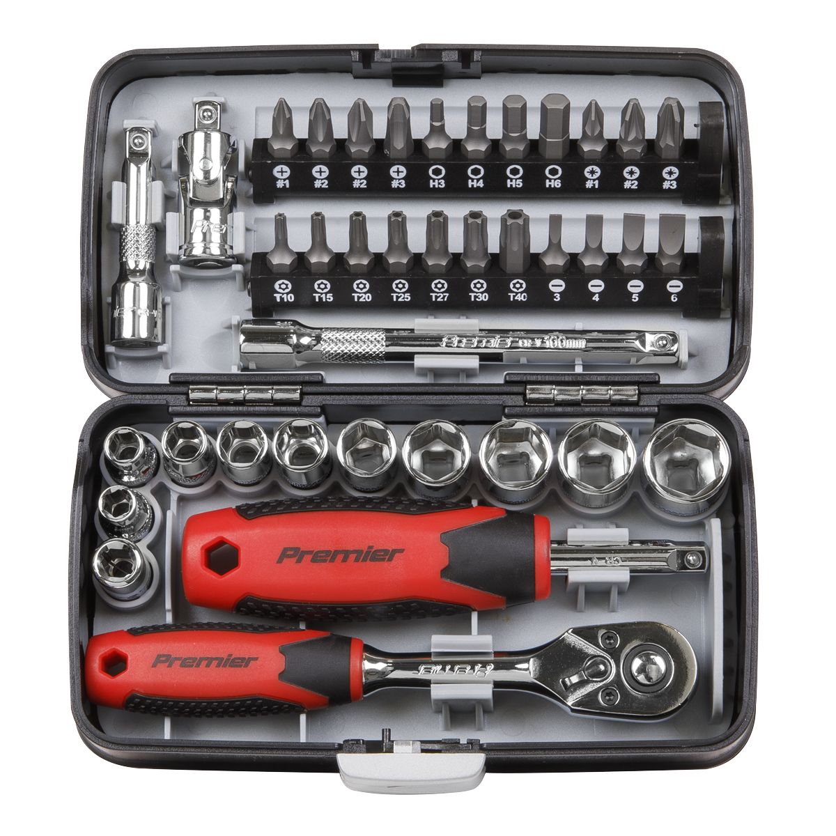 Sealey Premier Socket & Bit Set 1/4"Sq Drive 38pc - Image 4