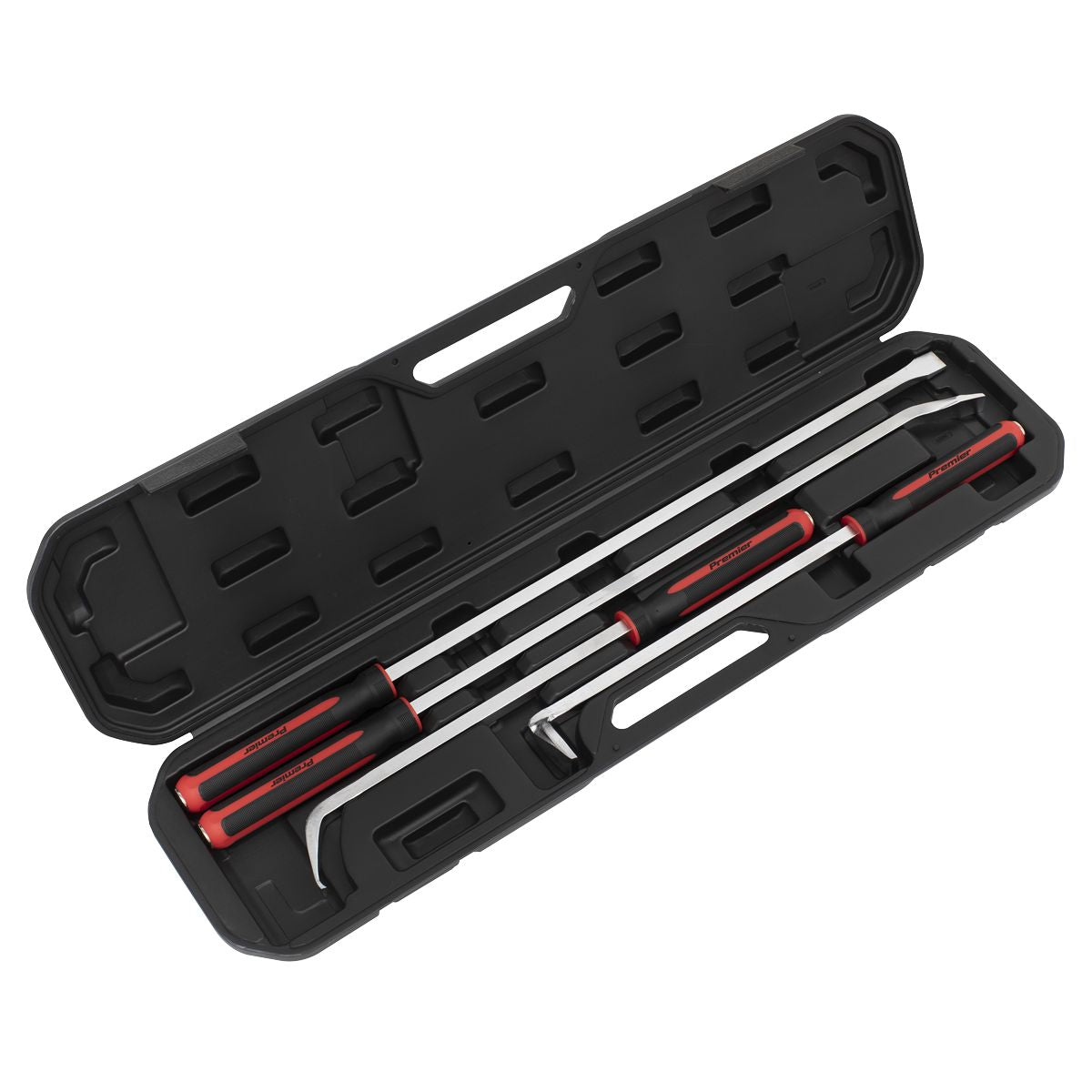 Sealey Premier Heavy-Duty Pry Bar Set with Hammer Cap 4pc - Image 1