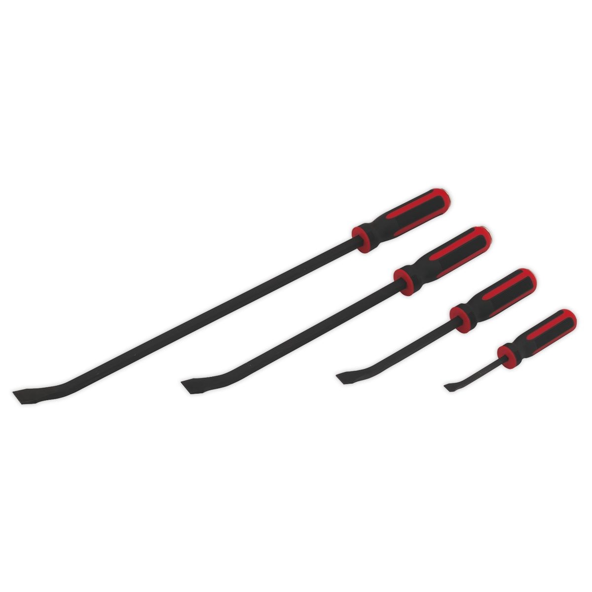 Sealey Premier Heavy-Duty Angled Pry Bar Set with Hammer Cap 4pc - Image 1