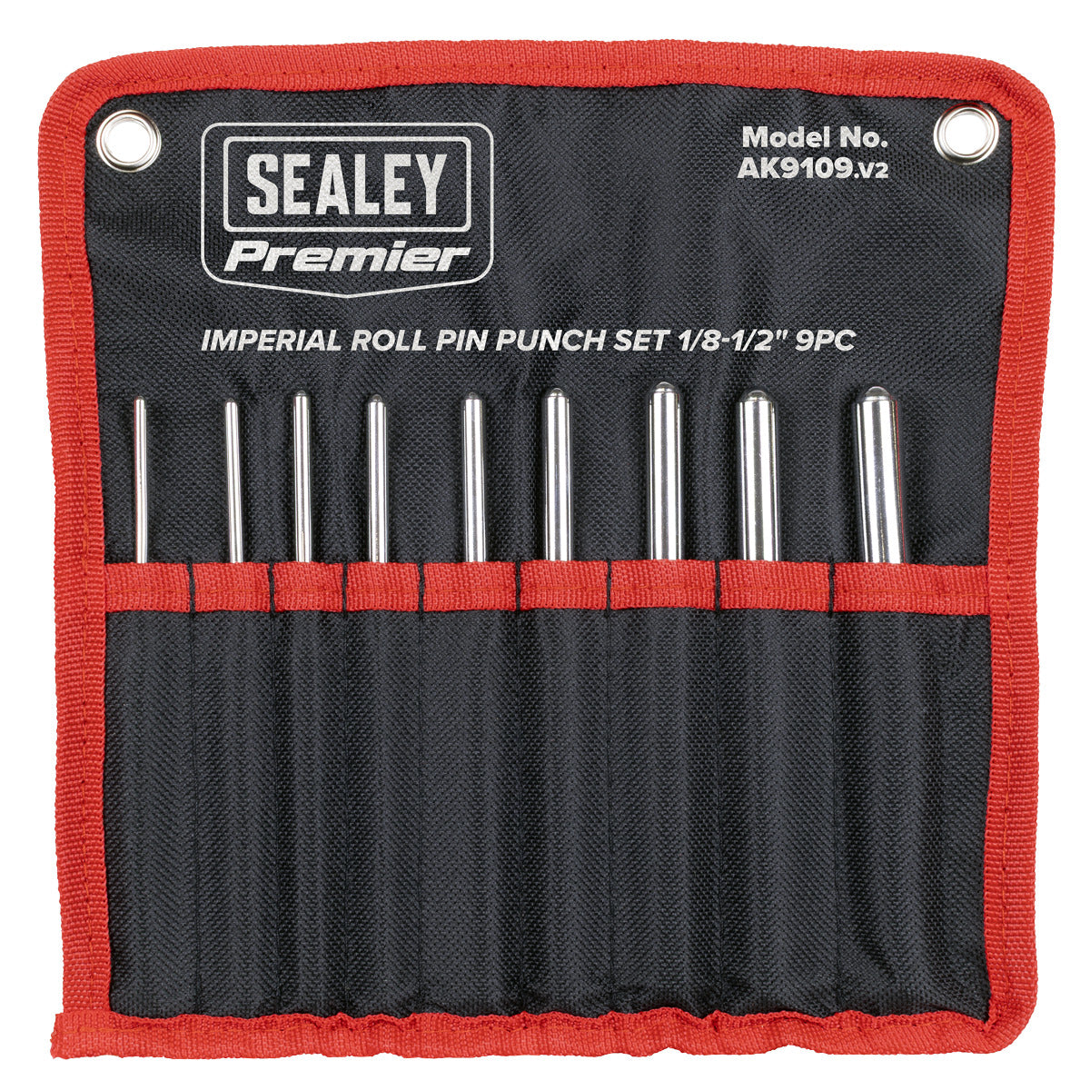 Premier Roll Pin Punch Set Imperial 1/8-1/2" 9pc AK9109