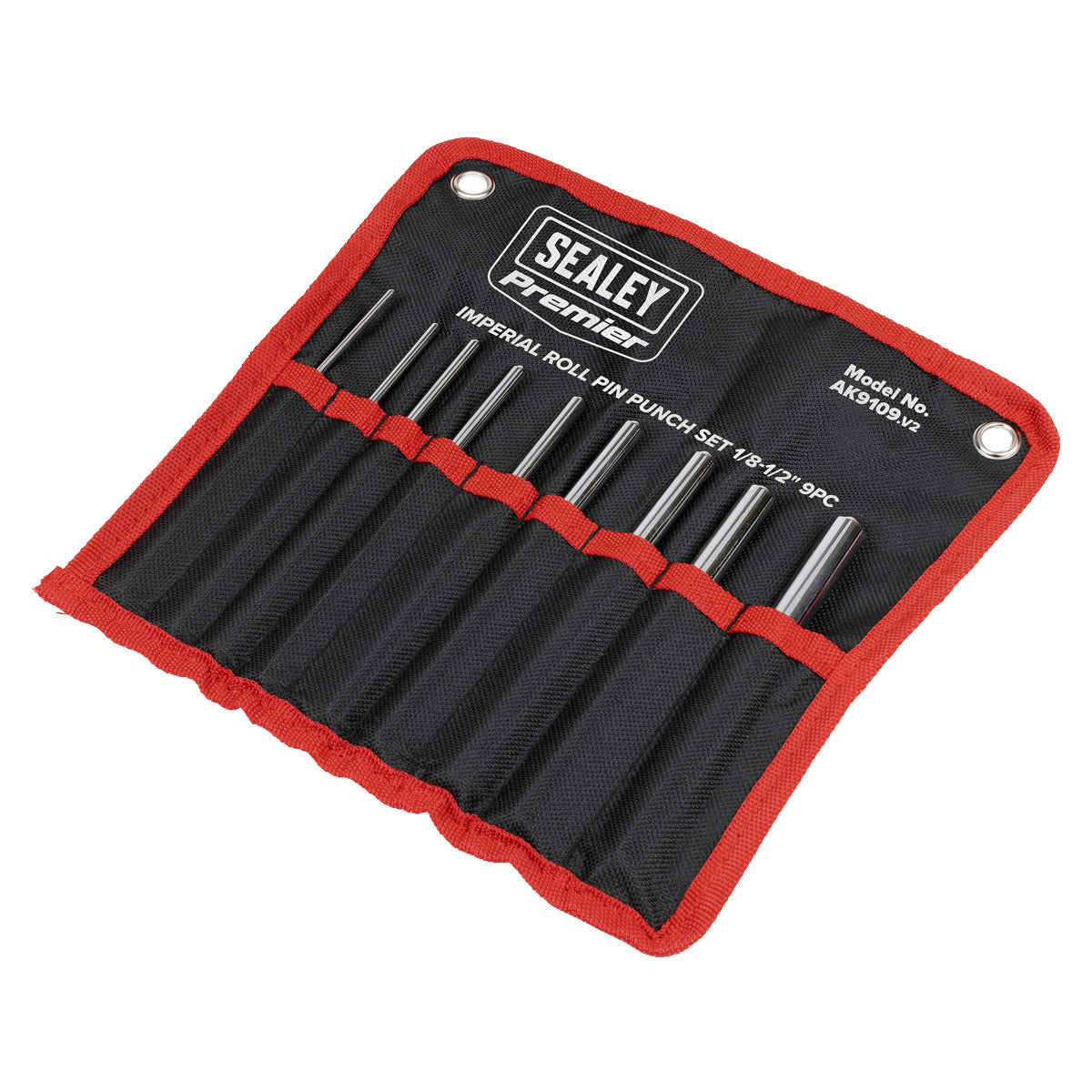 Premier Roll Pin Punch Set Imperial 1/8-1/2" 9pc AK9109