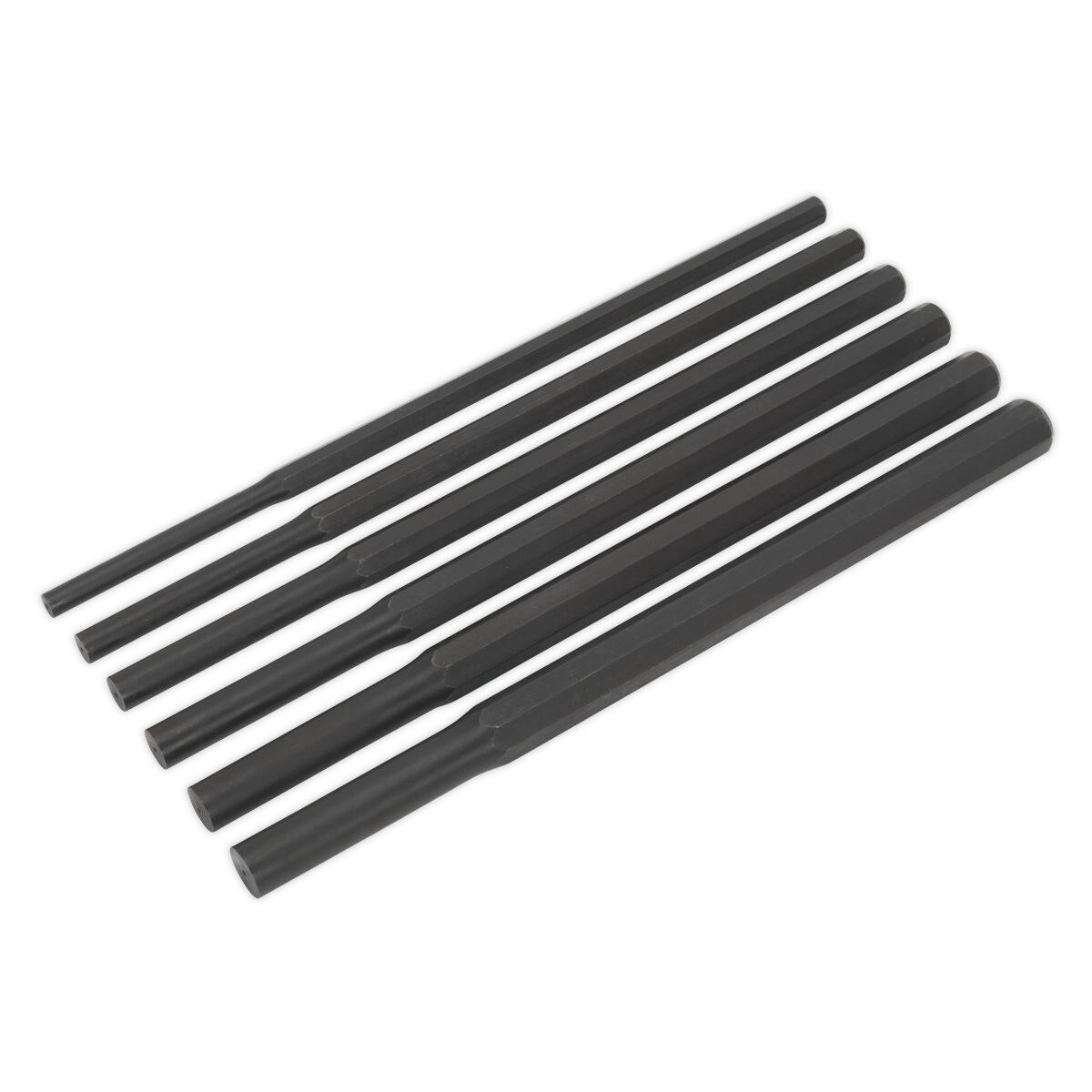 Sealey Premier Heavy-Duty Parallel Pin Punch Set 6pc - Image 2
