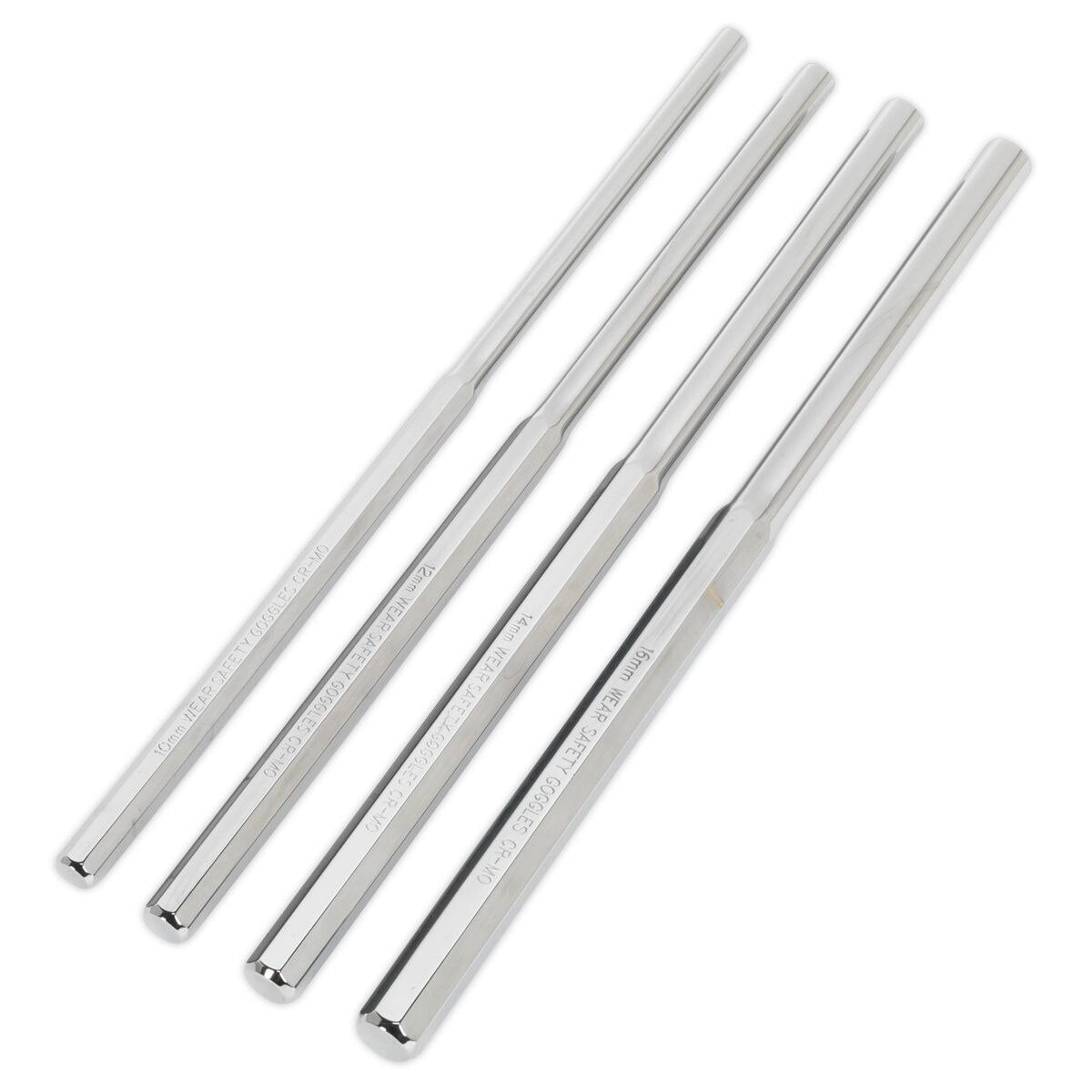 Sealey Premier Extra-Long Parallel Pin Punch Set 4pc - Image 3