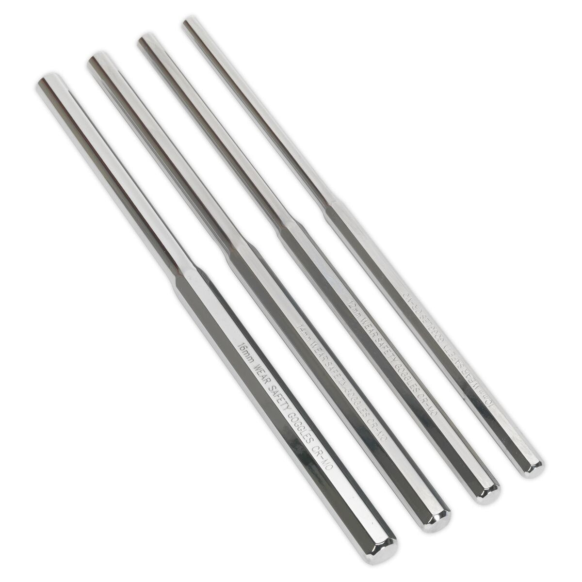 Sealey Premier Extra-Long Parallel Pin Punch Set 4pc - Image 5