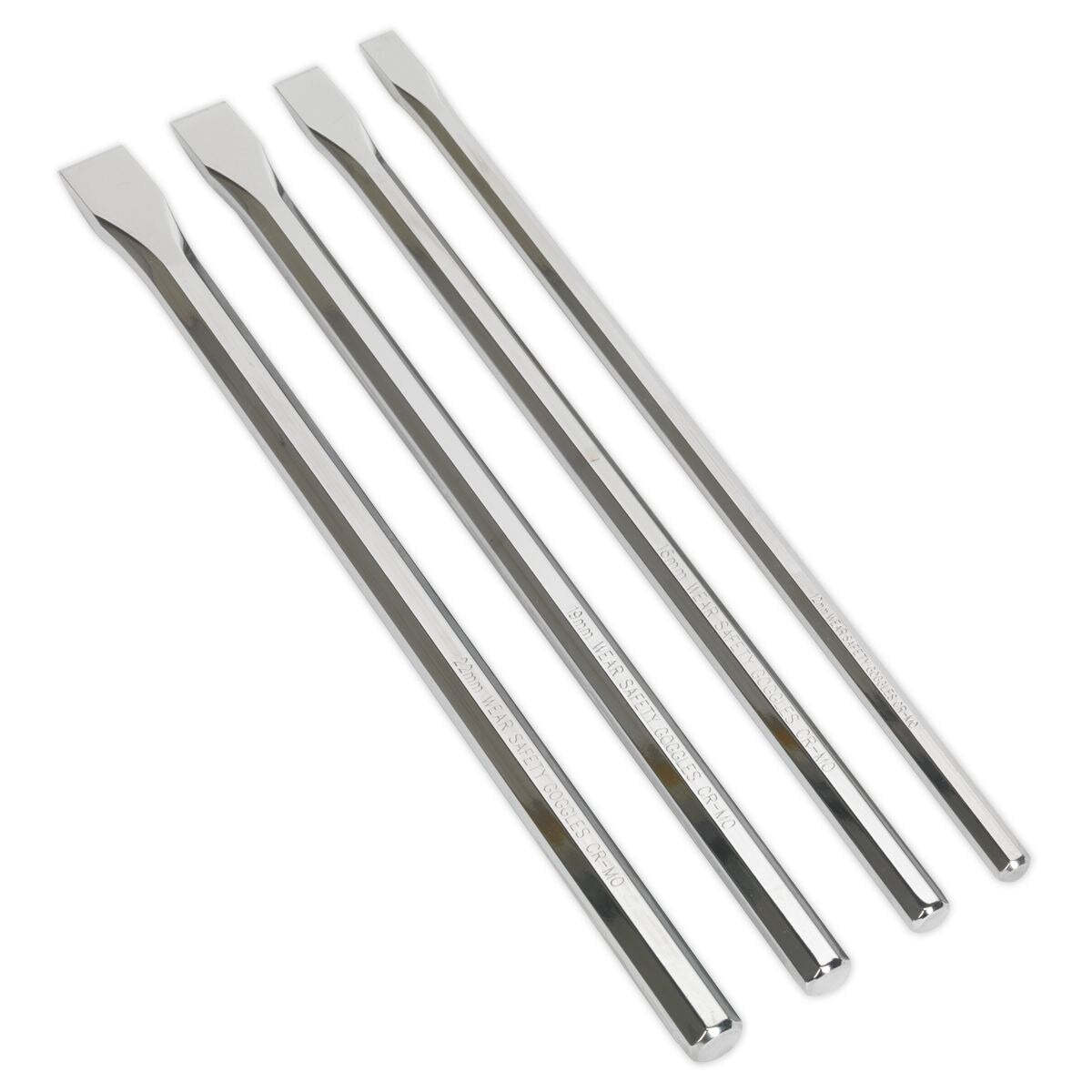 Sealey Premier Extra-Long Chisel Set 4pc - Image 3